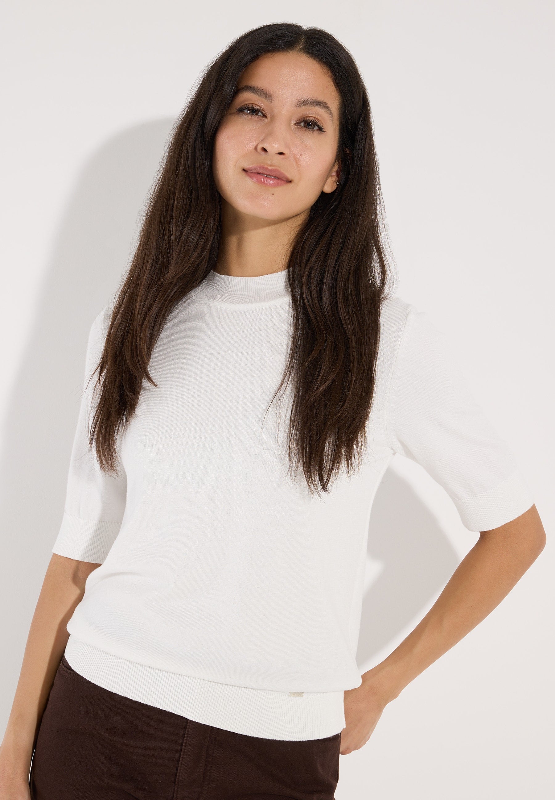 More & More Damen Pullover Off White