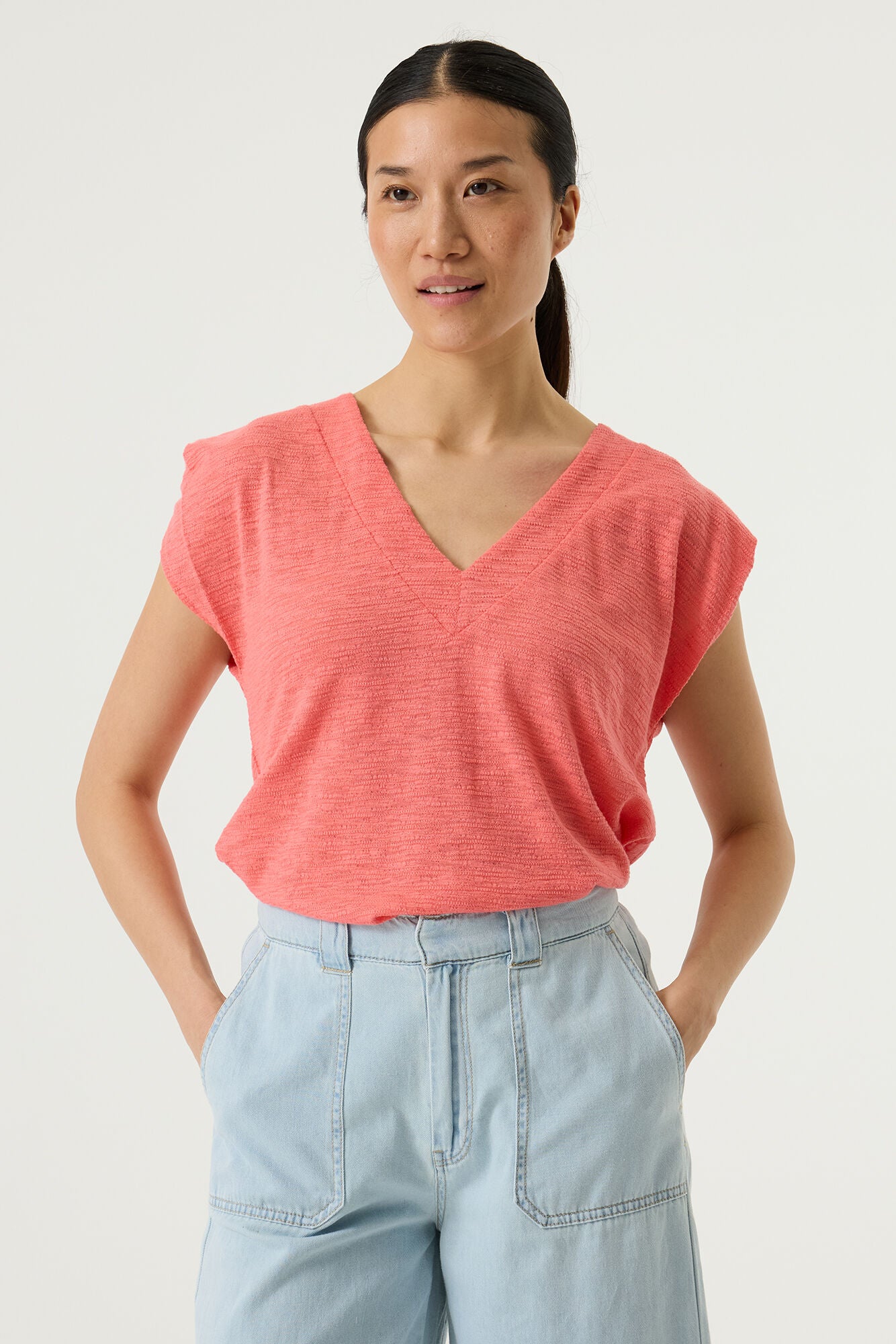 Garcia Damen T-Shirts Coral Crush