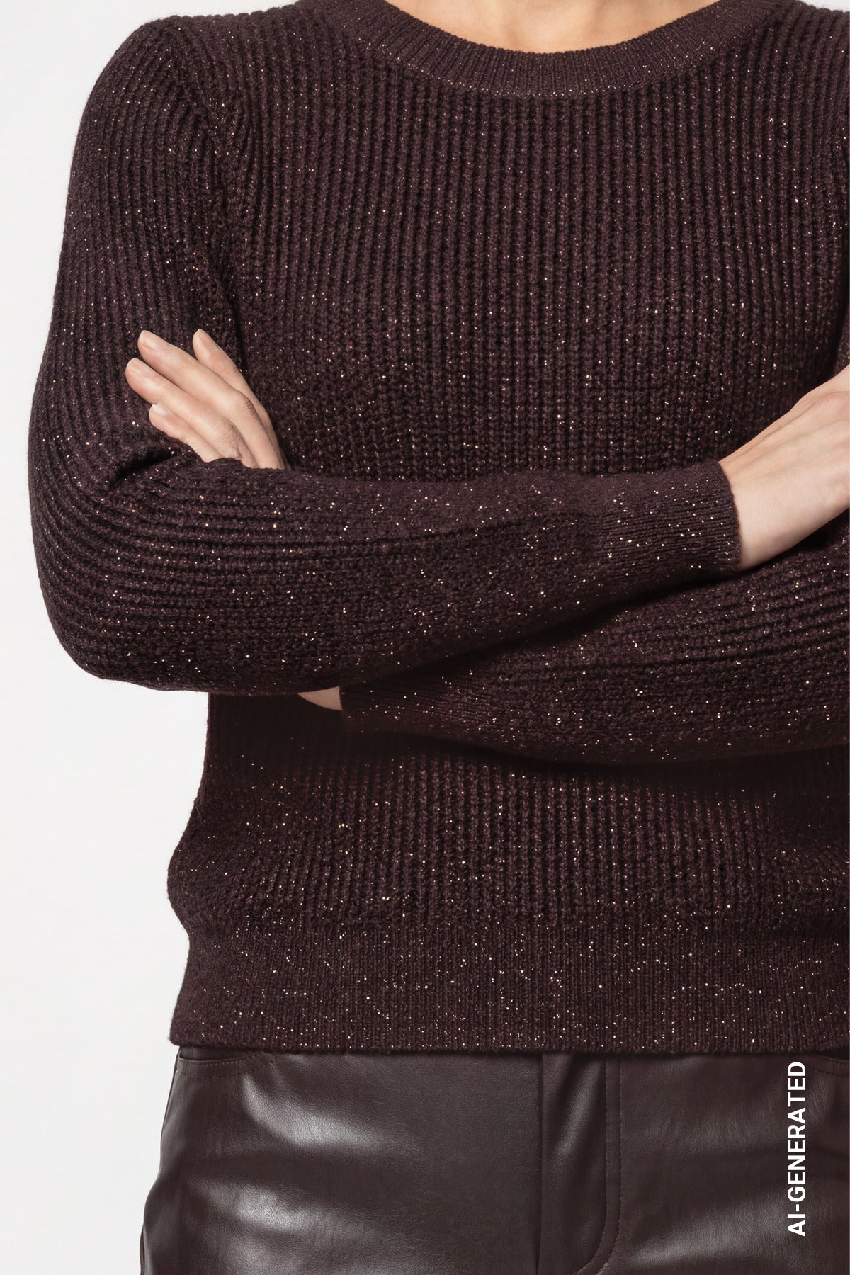 Monari Damen Pullover  Black Coffe
