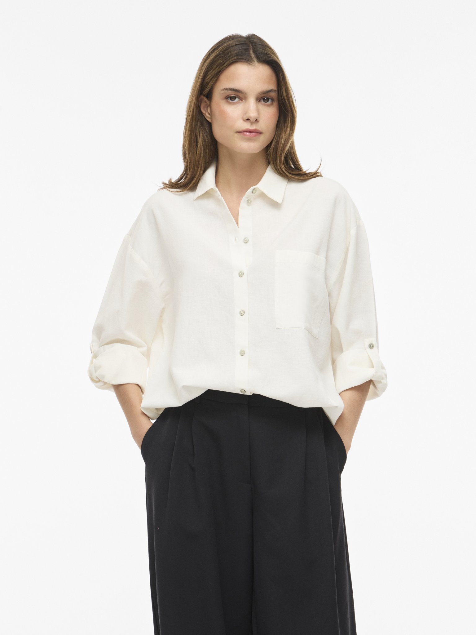 Vila Damen Blusen Snow White
