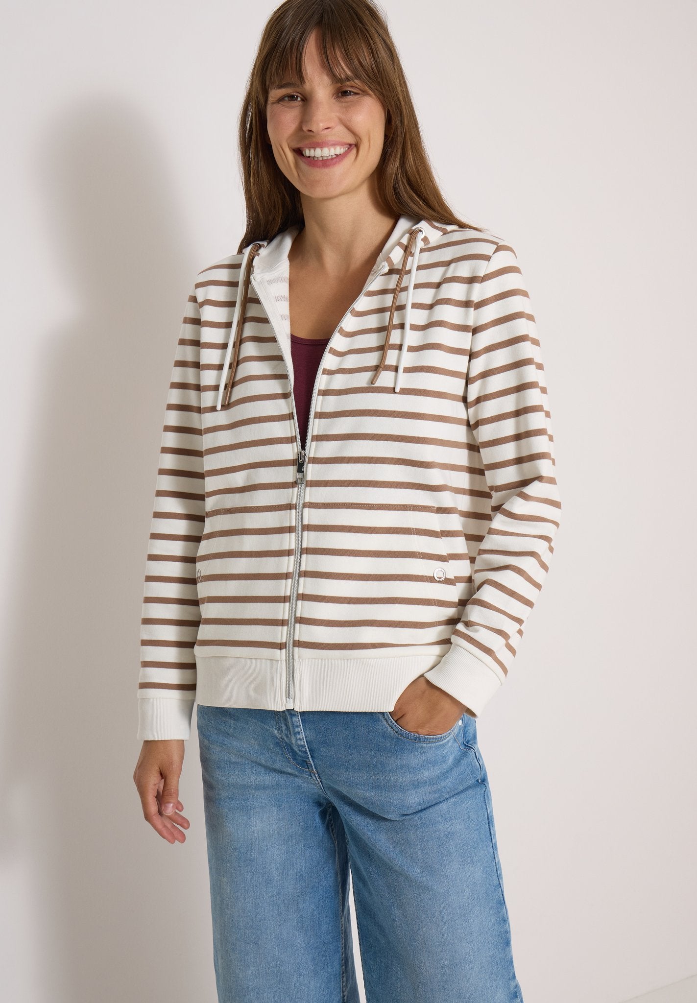 Cecil Damen T-Shirts Snow Clou
