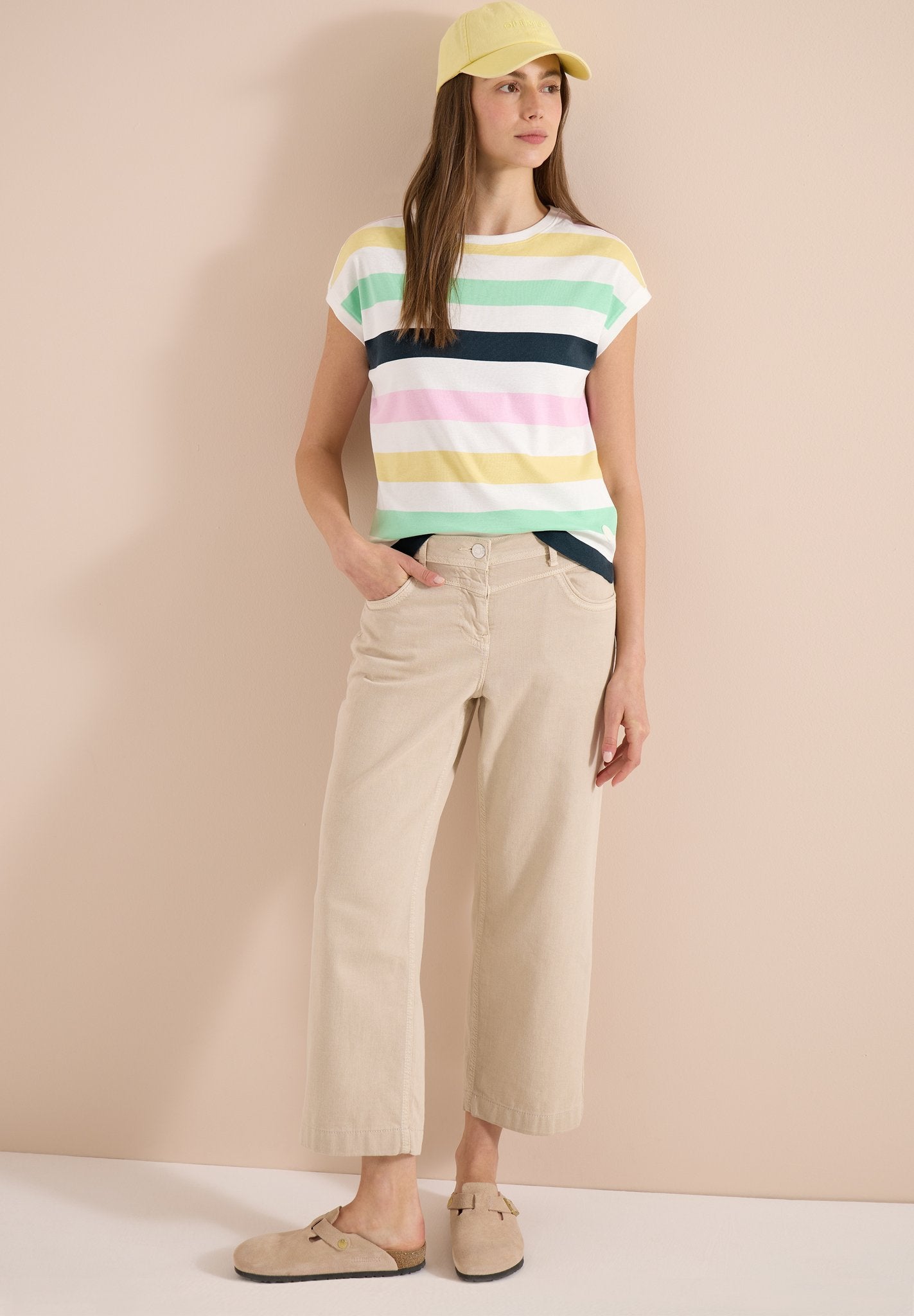Cecil Damen T-Shirts  Vanilla W