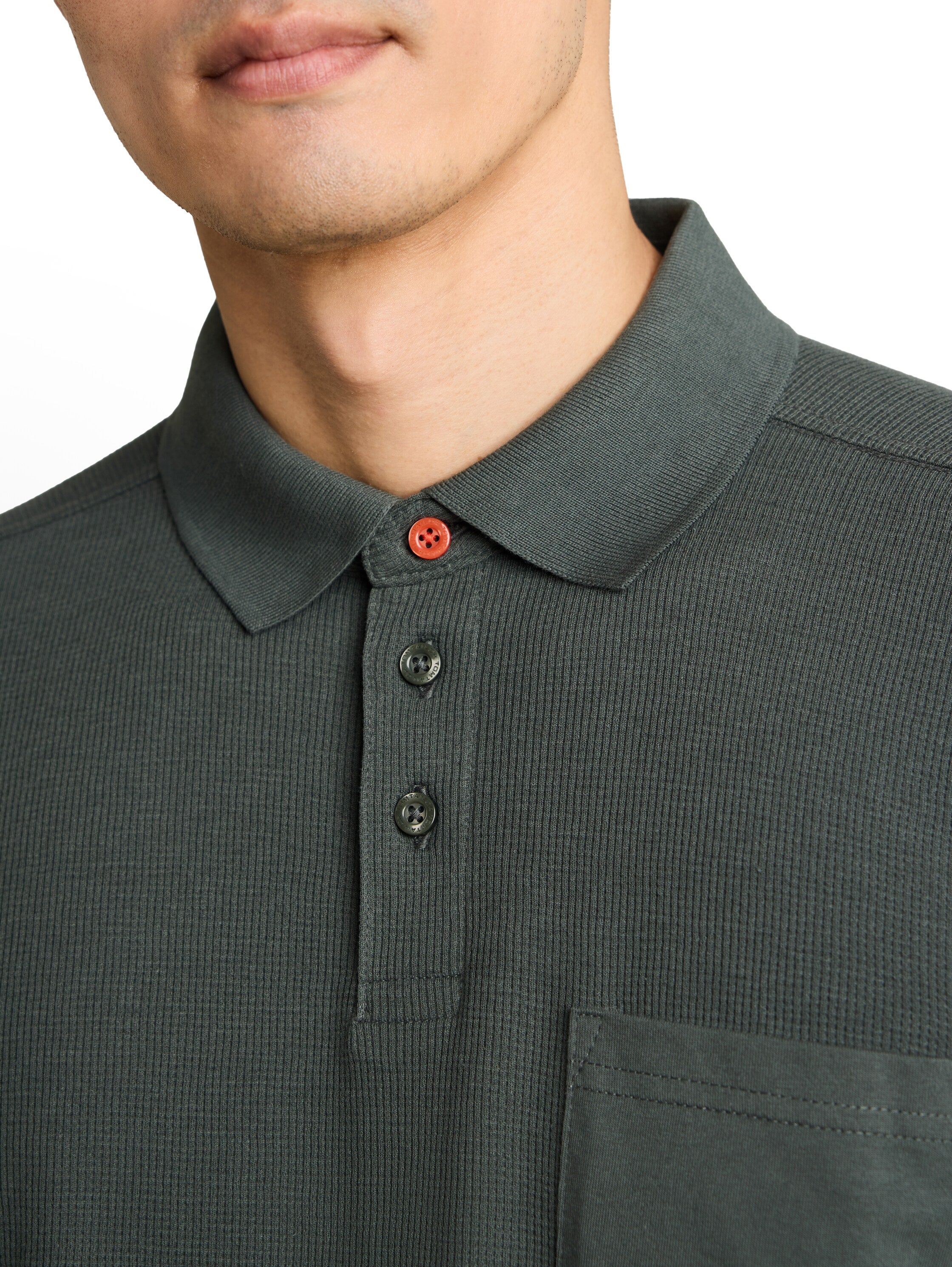 Tom Tailor Herren Polo-Shirts Darkest Olive