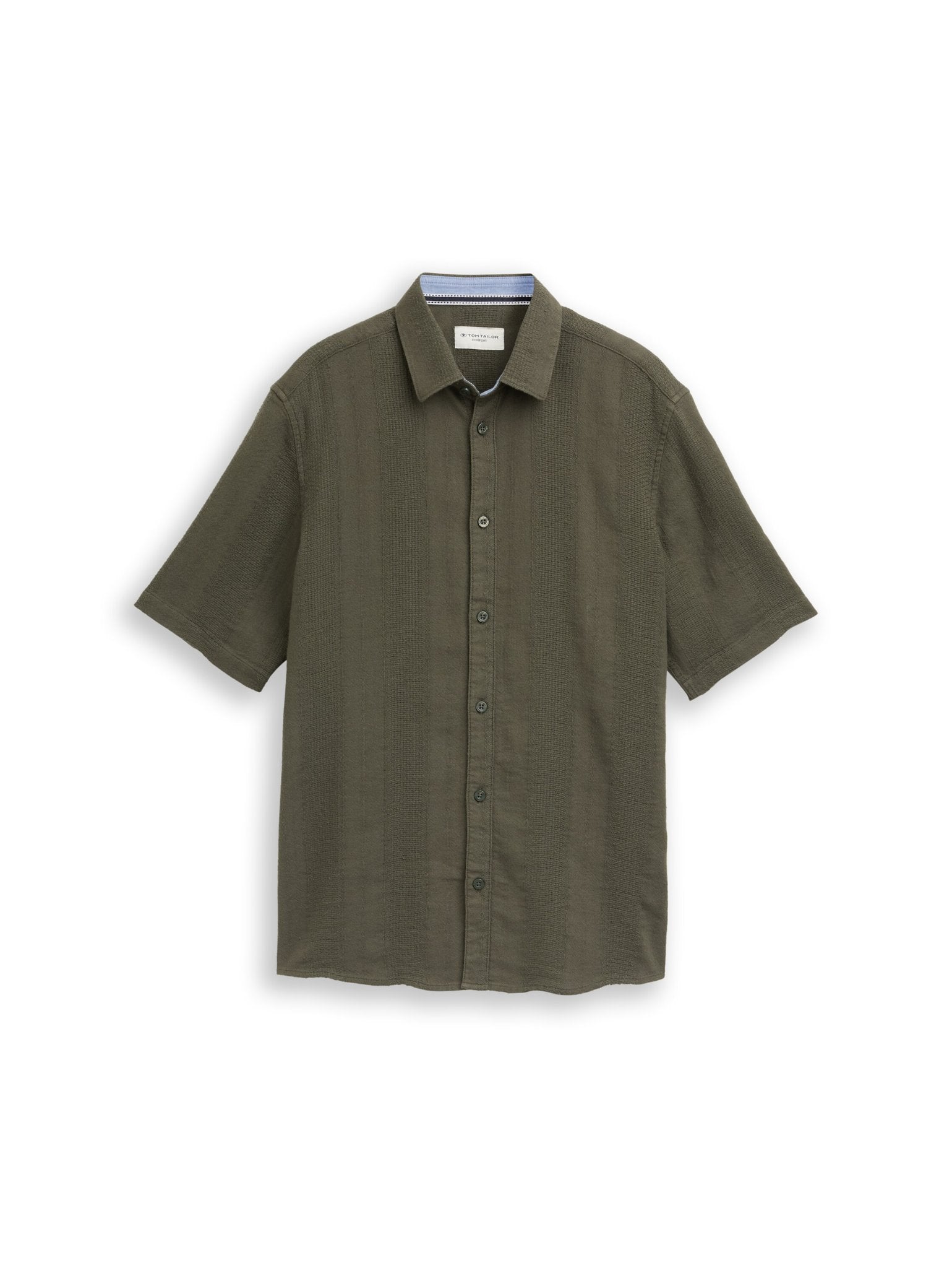 Tom Tailor Herren Hemden kurz Deep Leaf Green