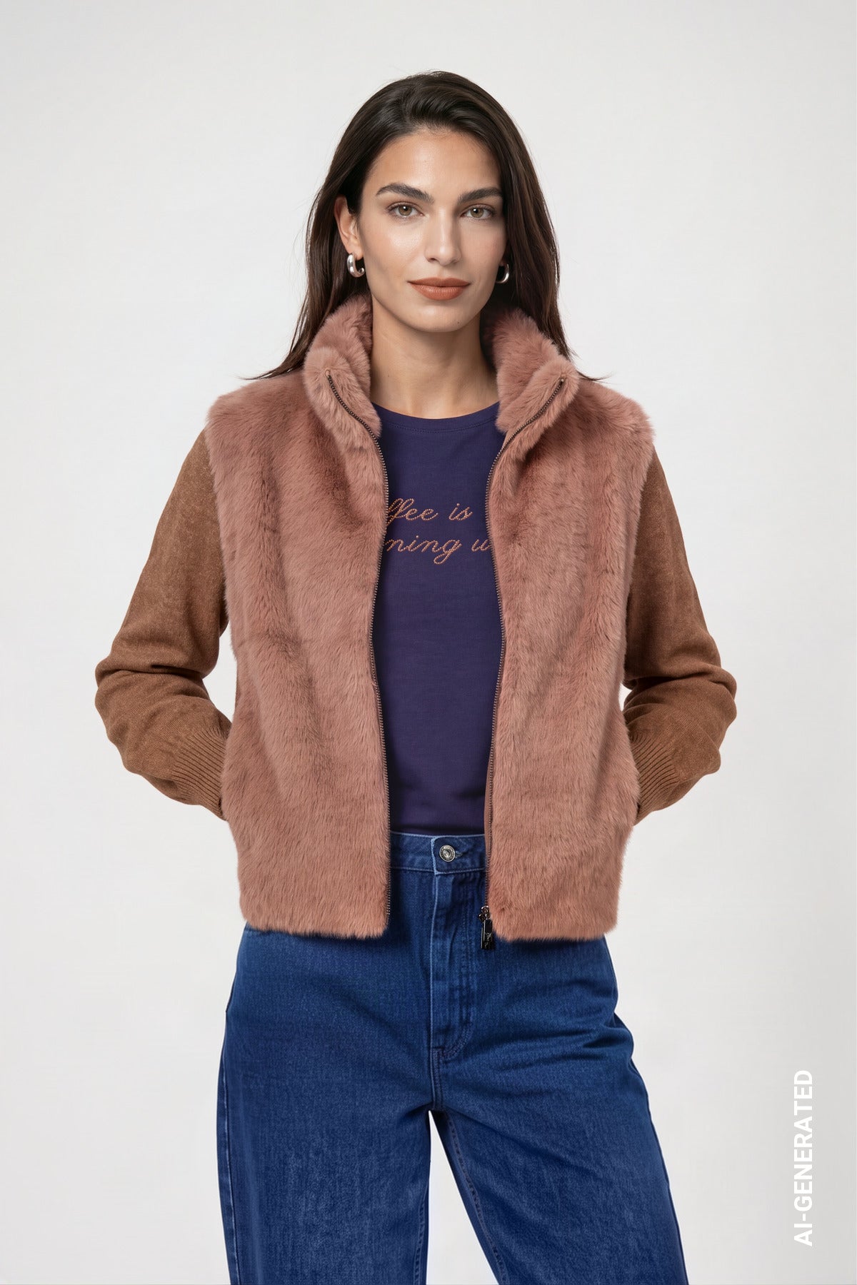 Monari Damen Strickjacken Tiramisu