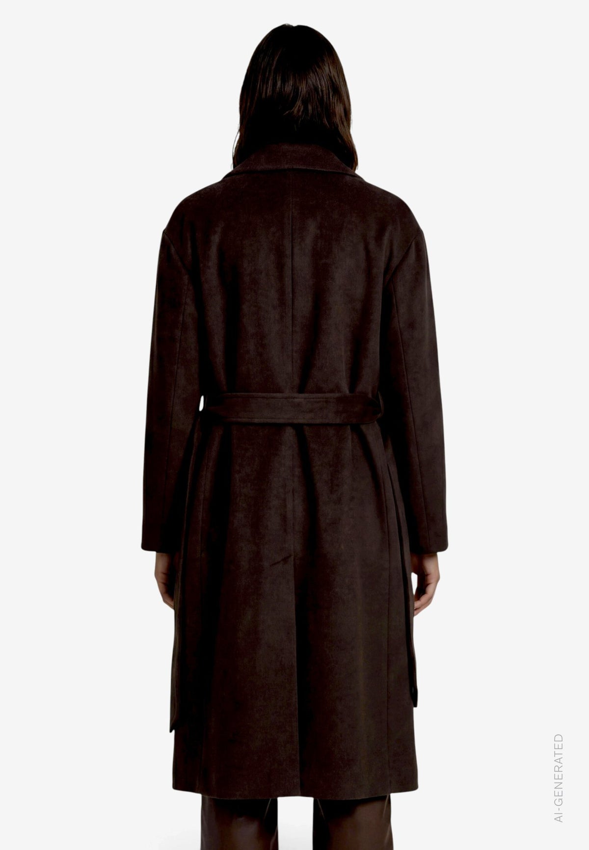 Zero Damen Mantel Dark Brown Mela