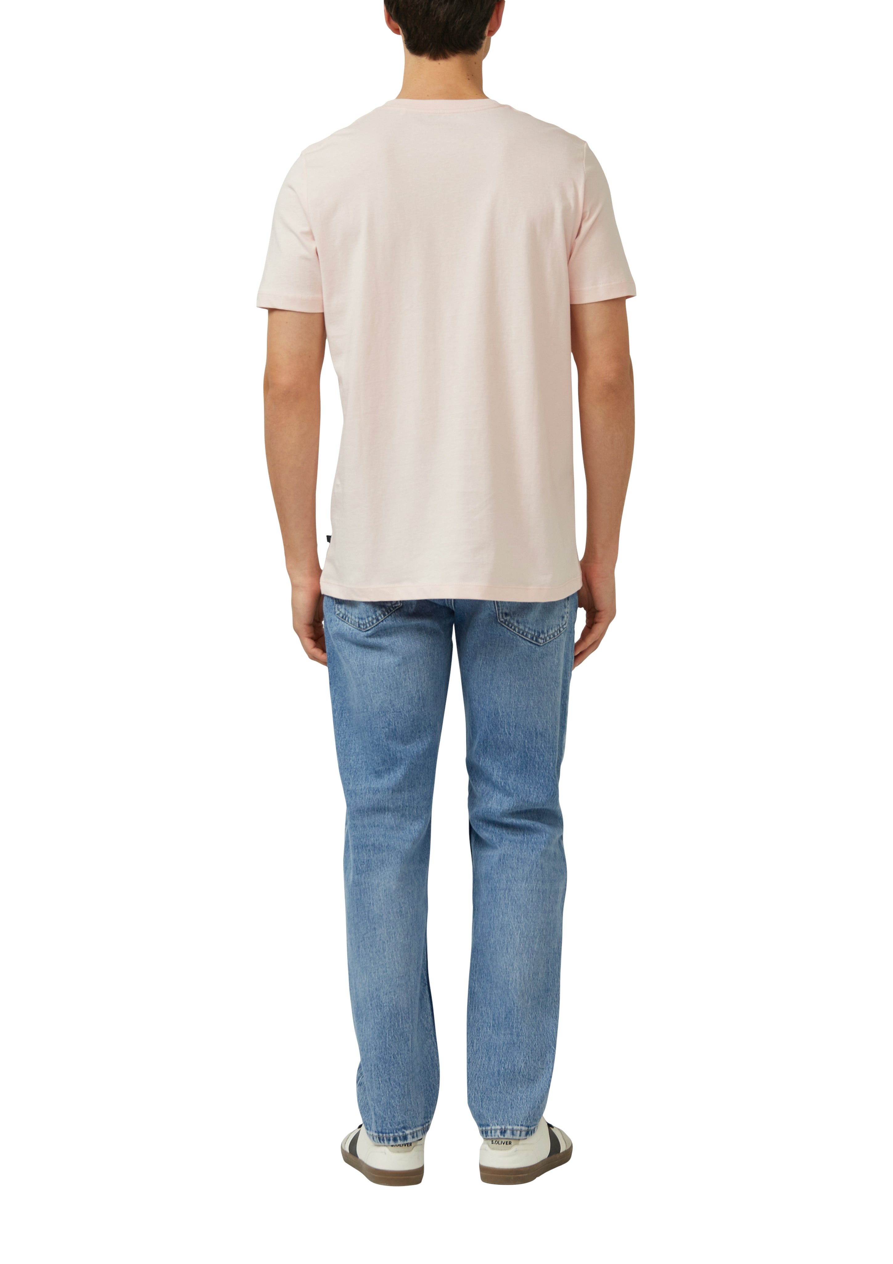 S. Oliver red Herren T-Shirts kurz Lilac/Pink