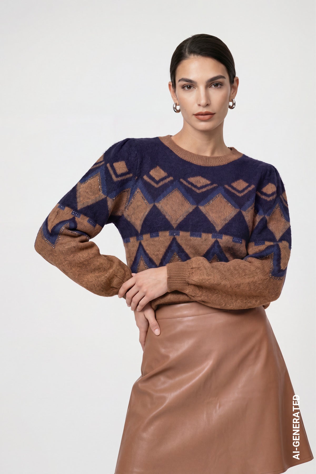 Monari Damen Pullover  Tiramisu