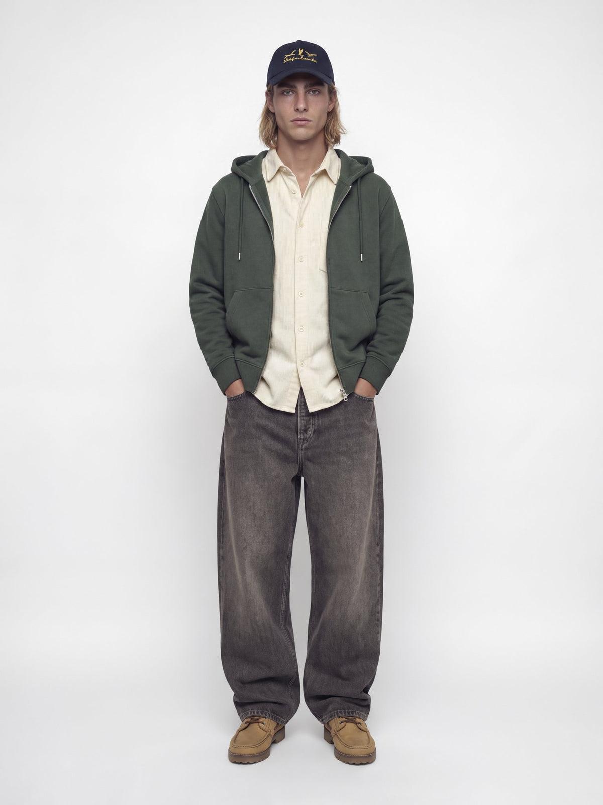 Jack & Jones Herren Hemden lang Antique White