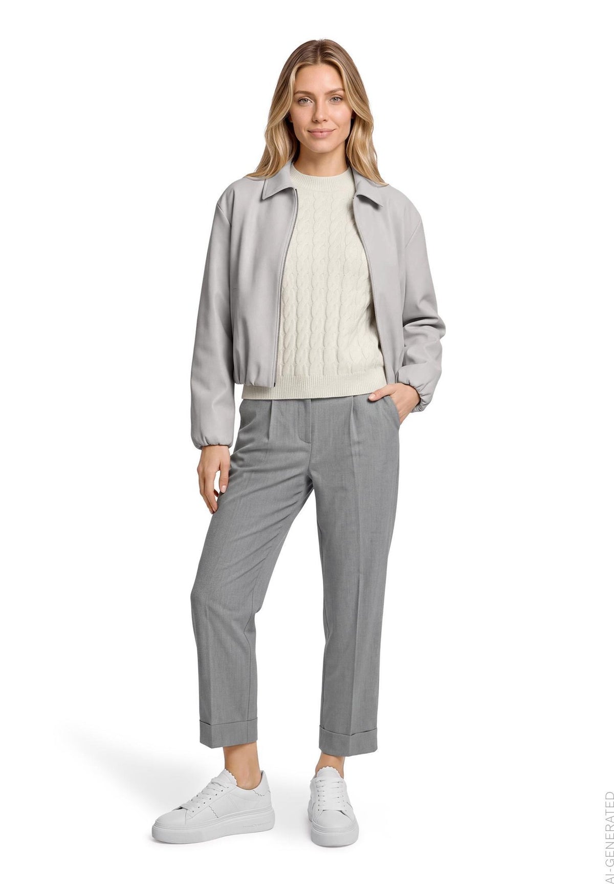 Betty & Co Damen Pullover White Sand