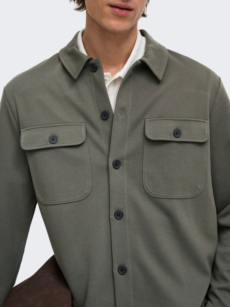 Only & Sons Herren Hemden lang Beluga