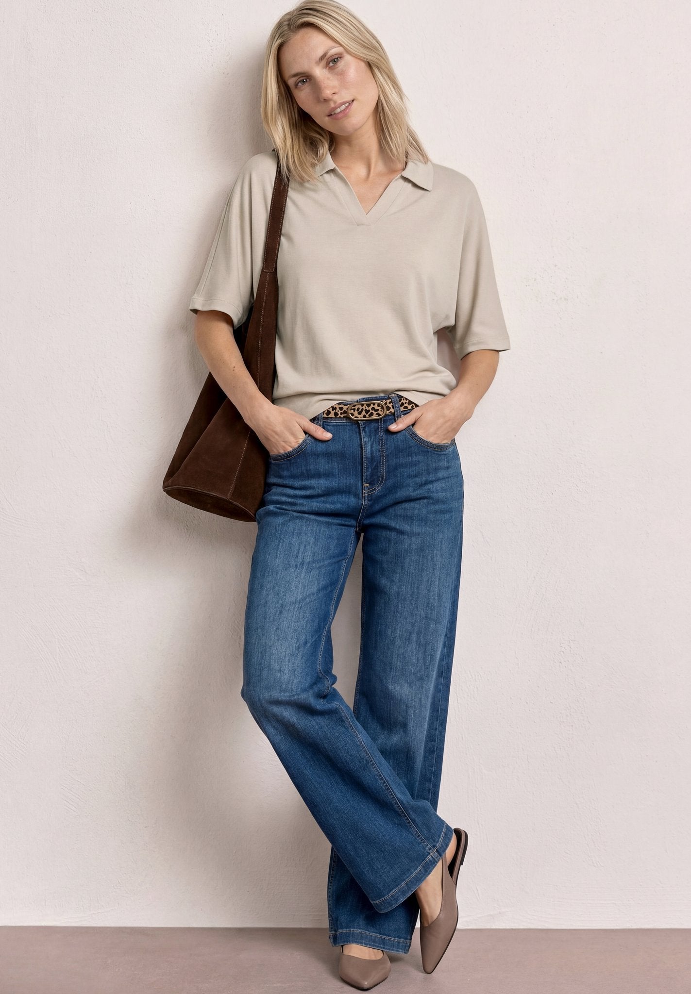 Street One Damen T-Shirts Clay Sand