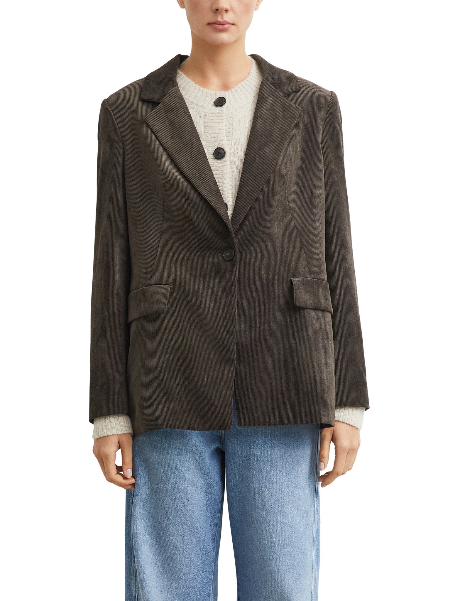 Comma Damen Blazer  Brown
