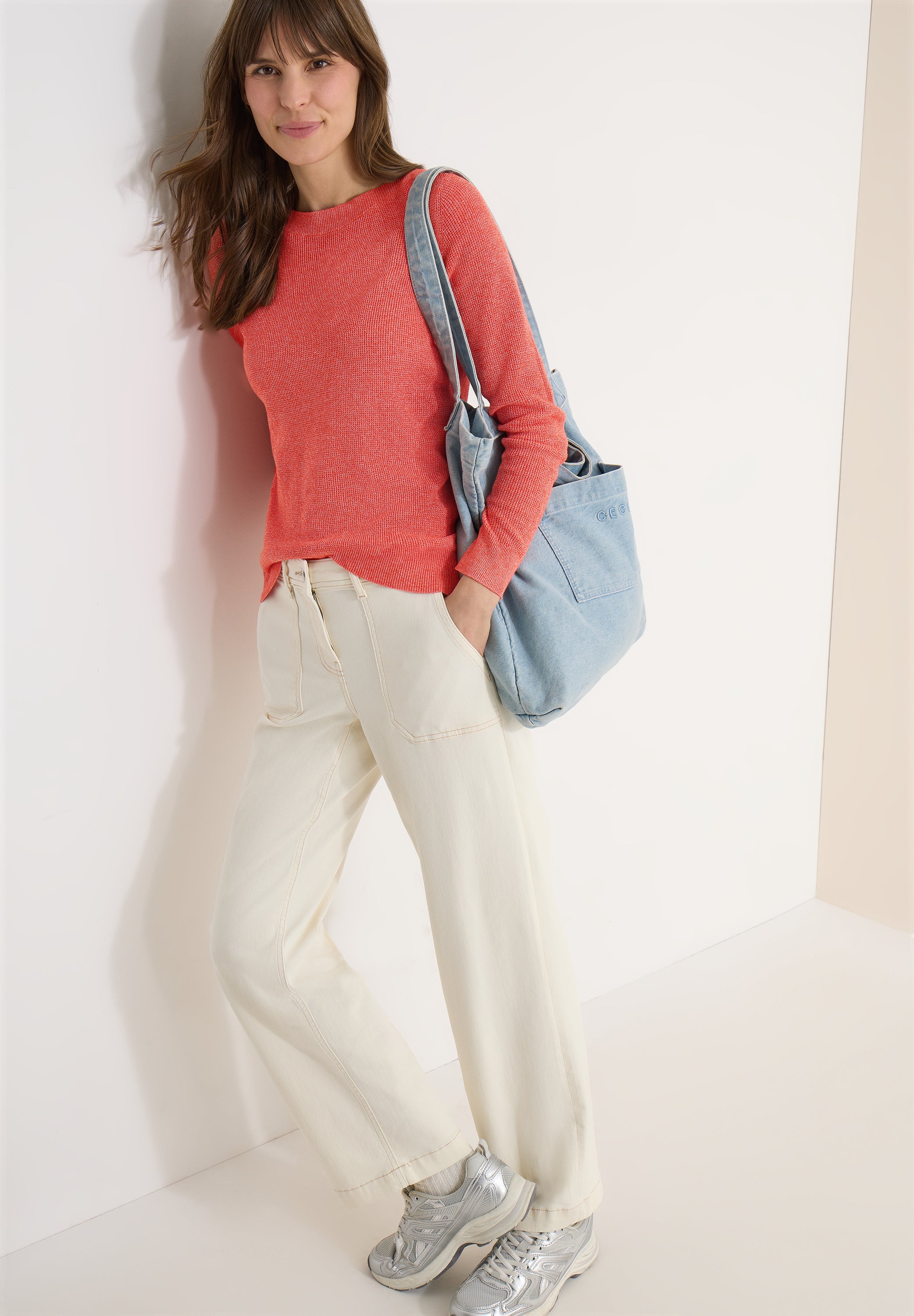 Cecil Damen Pullover Cherry To