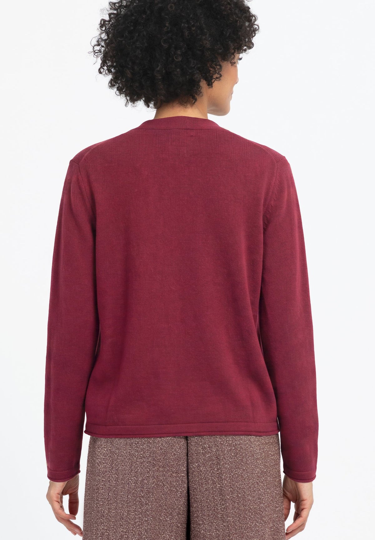 Bianca Damen Pullover Dark Barolo