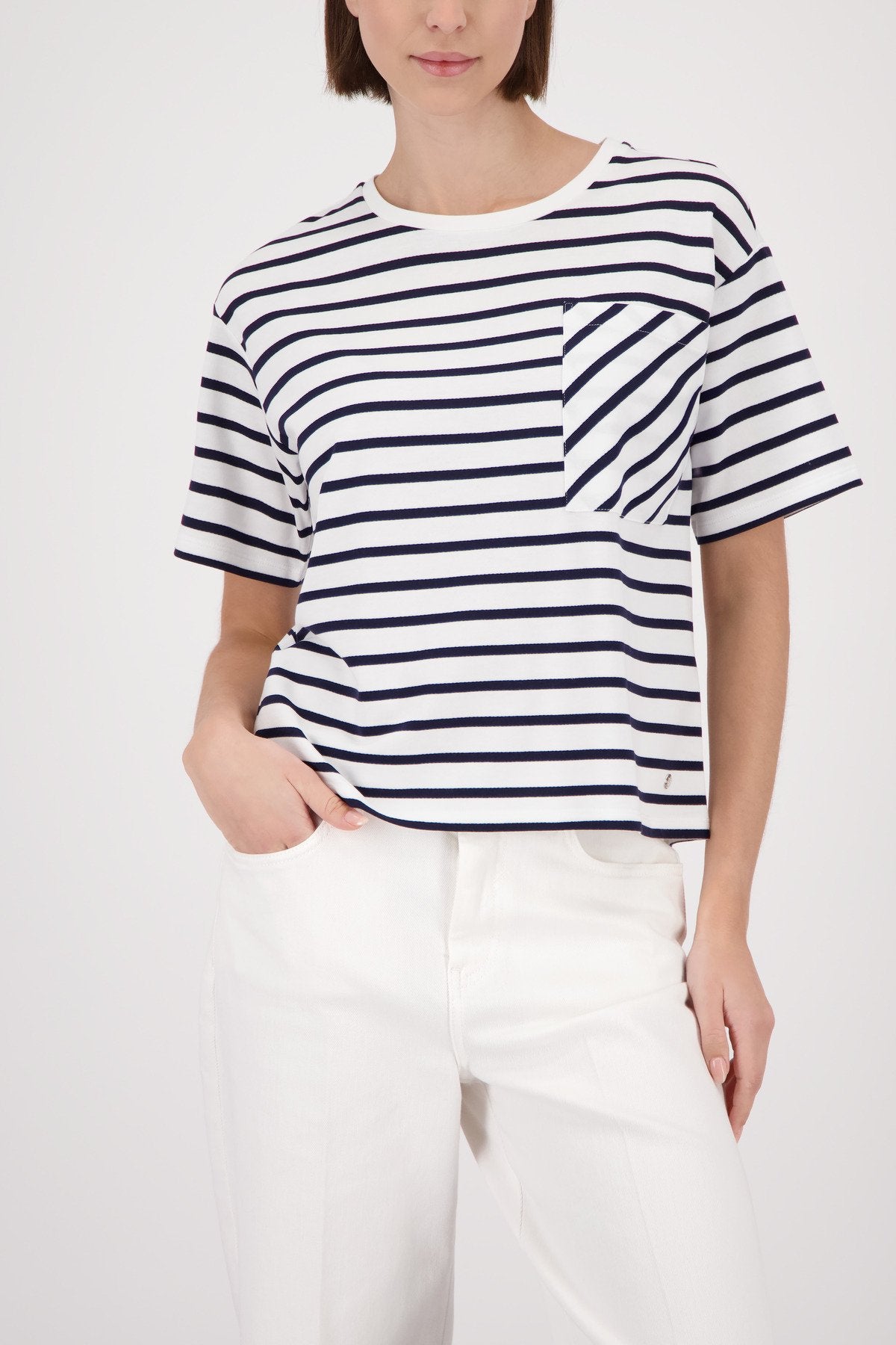 Monari Damen T-Shirts  Marine Ring