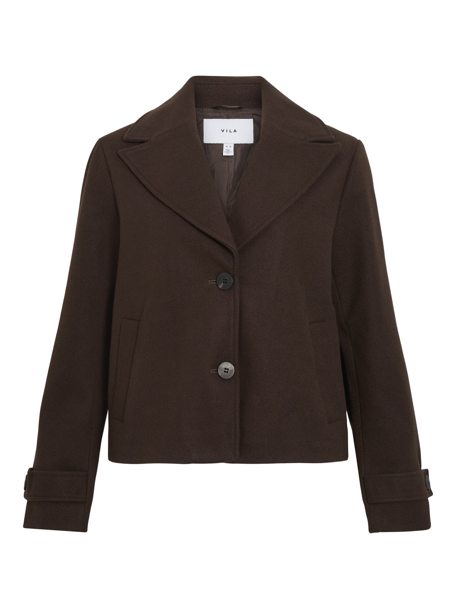 Vila Damen Jacken Coffee Bean