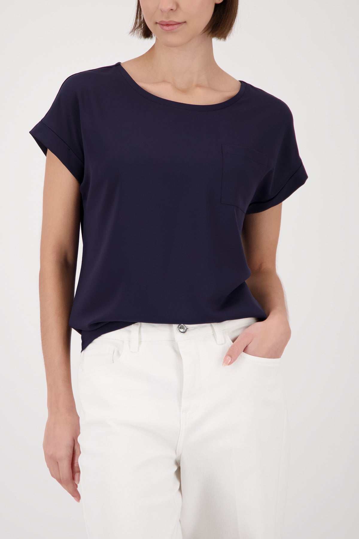 Monari Damen T-Shirts  Marine
