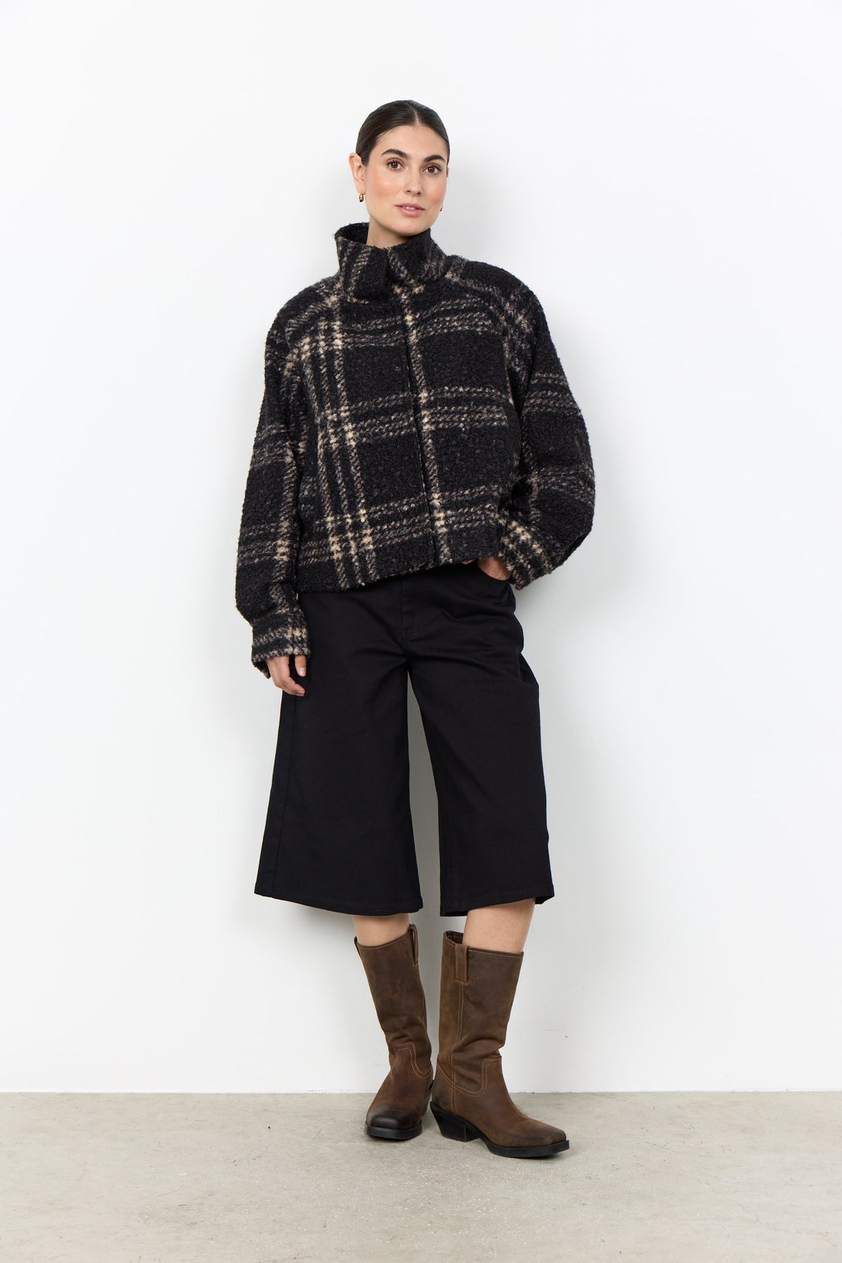 Soya Concept Damen Jacken Black Combi