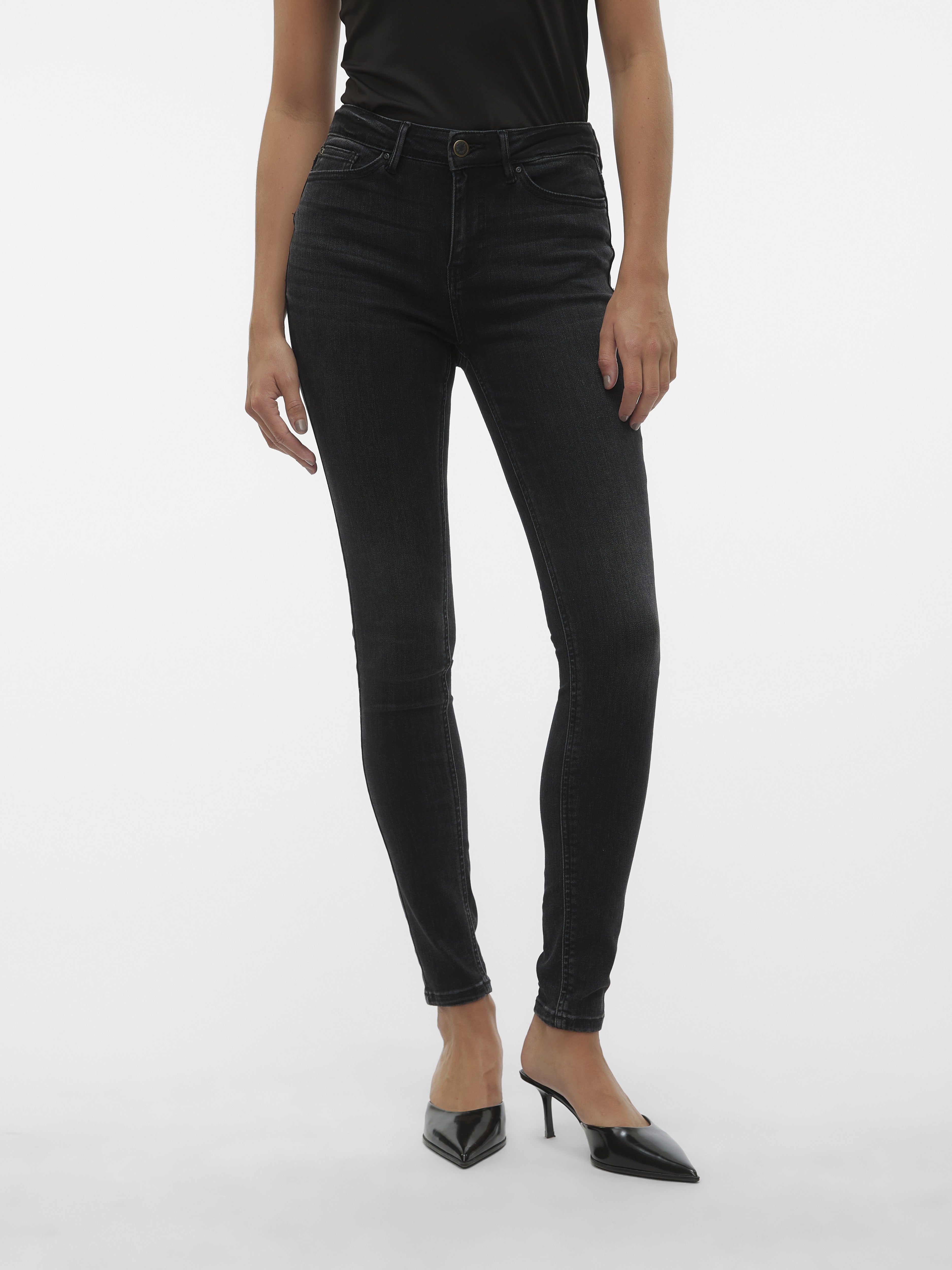 Vero Moda Damen Jeans Black Denim