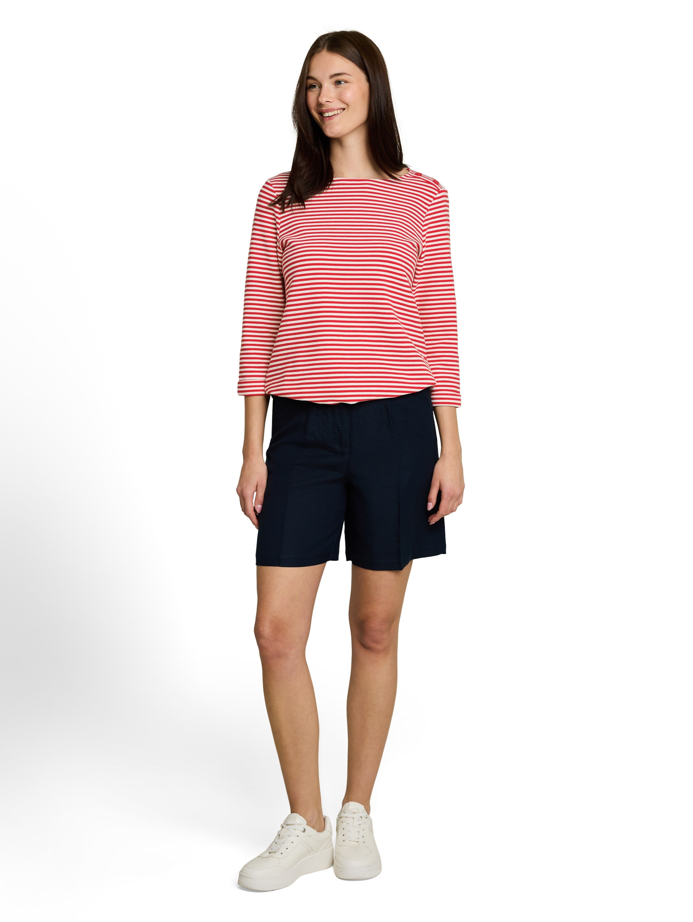 Tom Tailor Damen Tops Red Offwhite Re