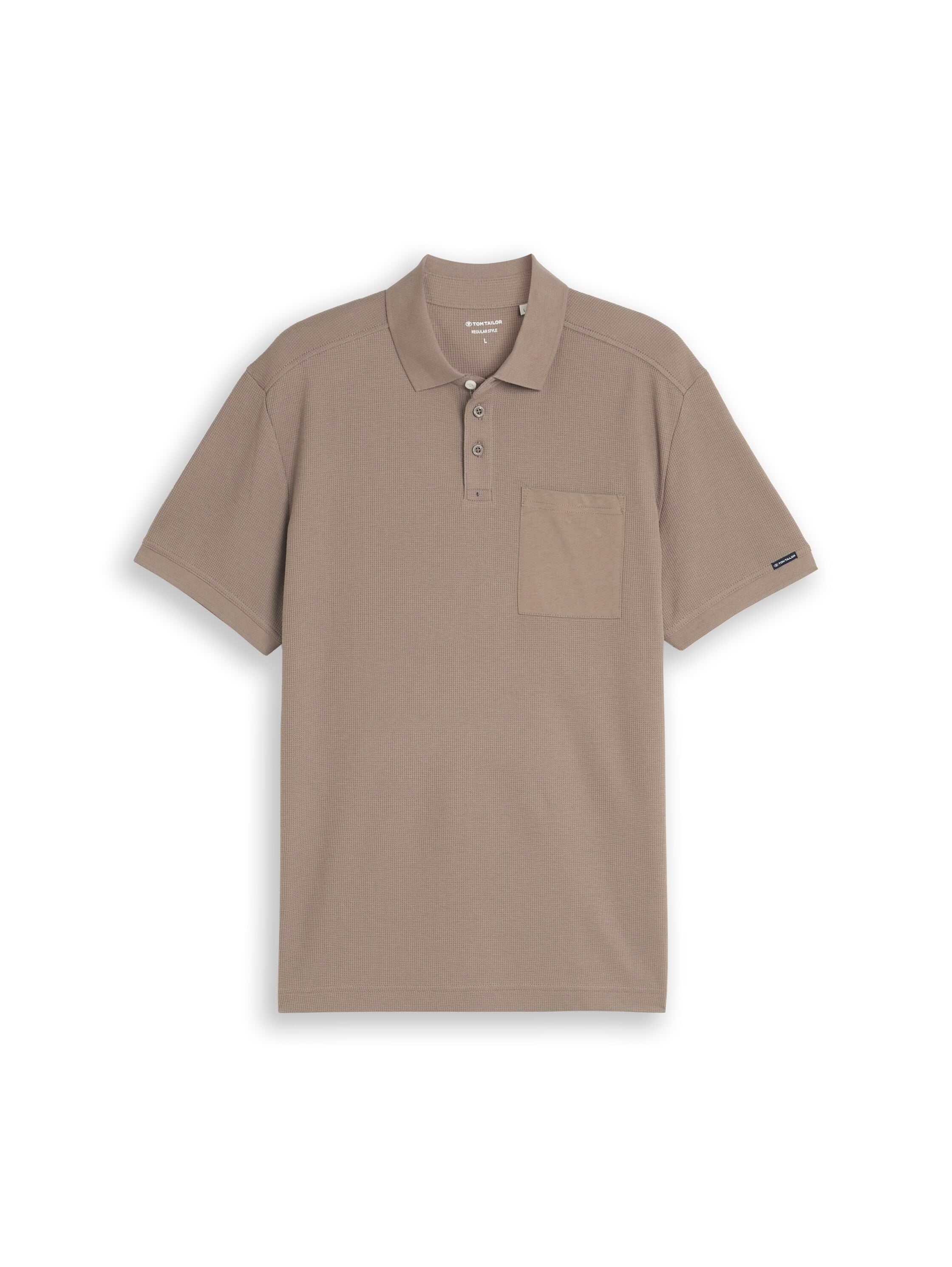 Tom Tailor Herren Polo-Shirts Driftwood Taupe