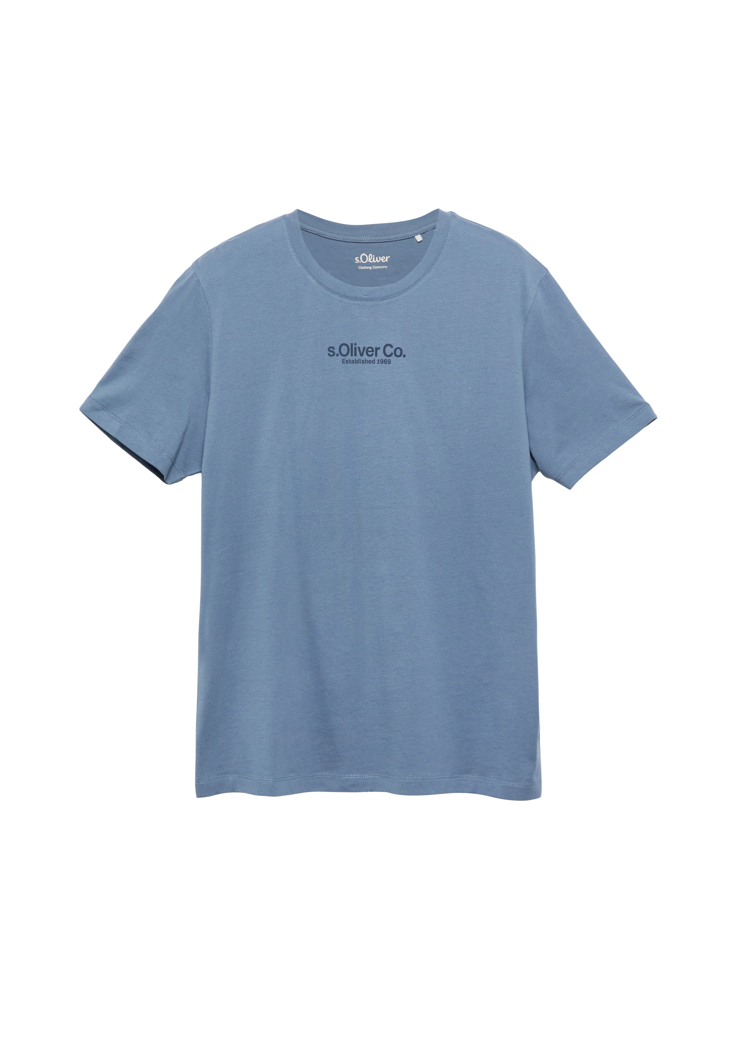 S. Oliver red Herren T-Shirts kurz Blue