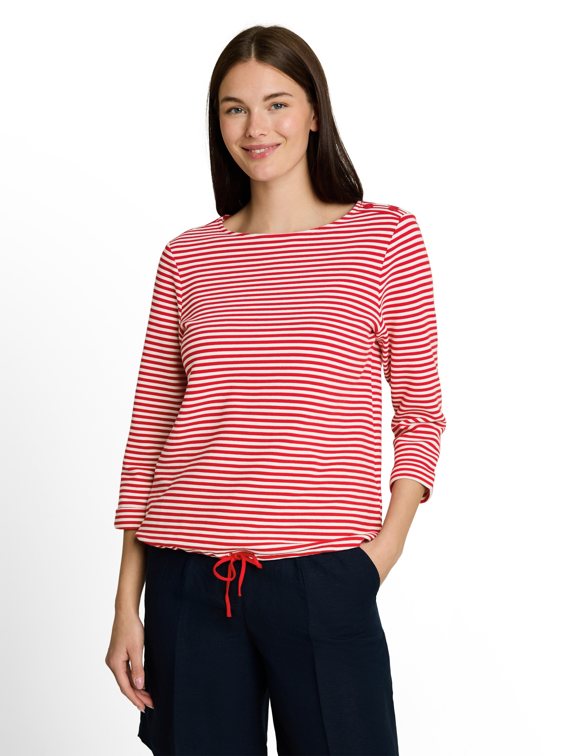 Tom Tailor Damen Tops Red Offwhite Re