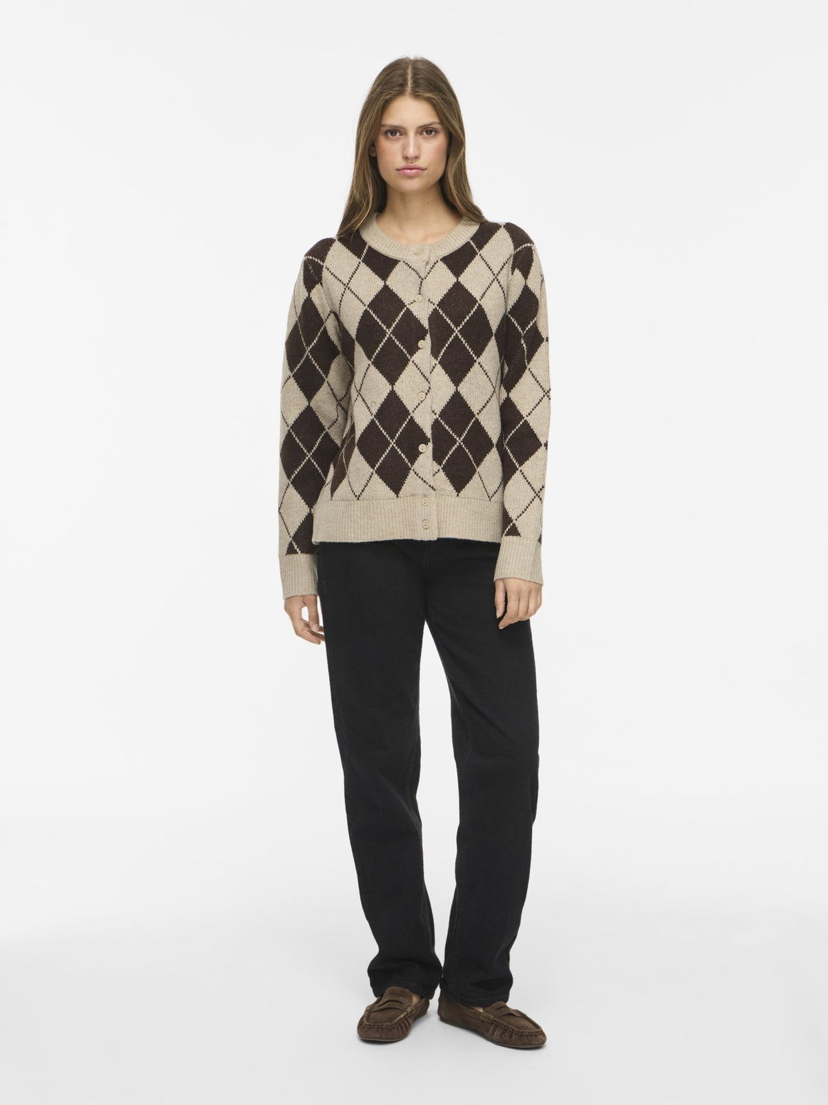 Vila Damen Strickjacken Feather Gray/Co
