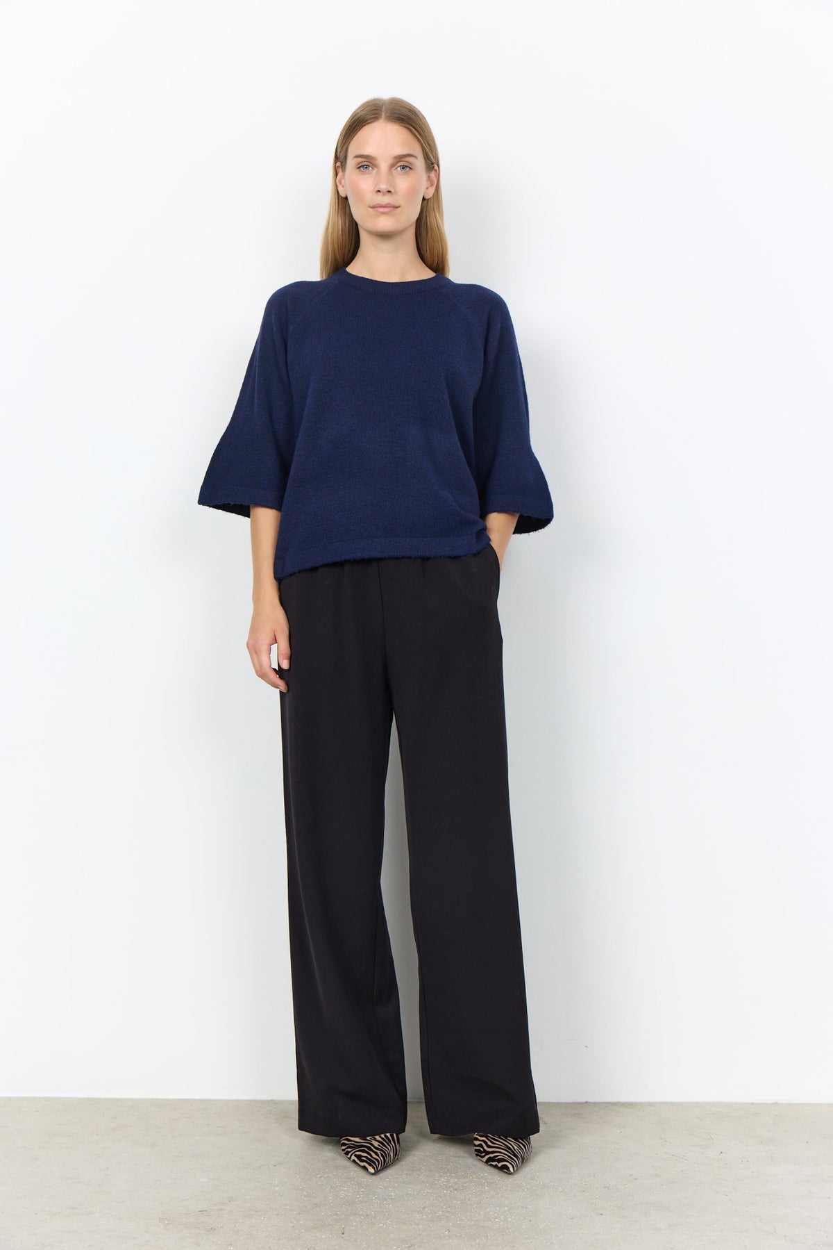 Soya Concept Damen Pullover Navy Melange