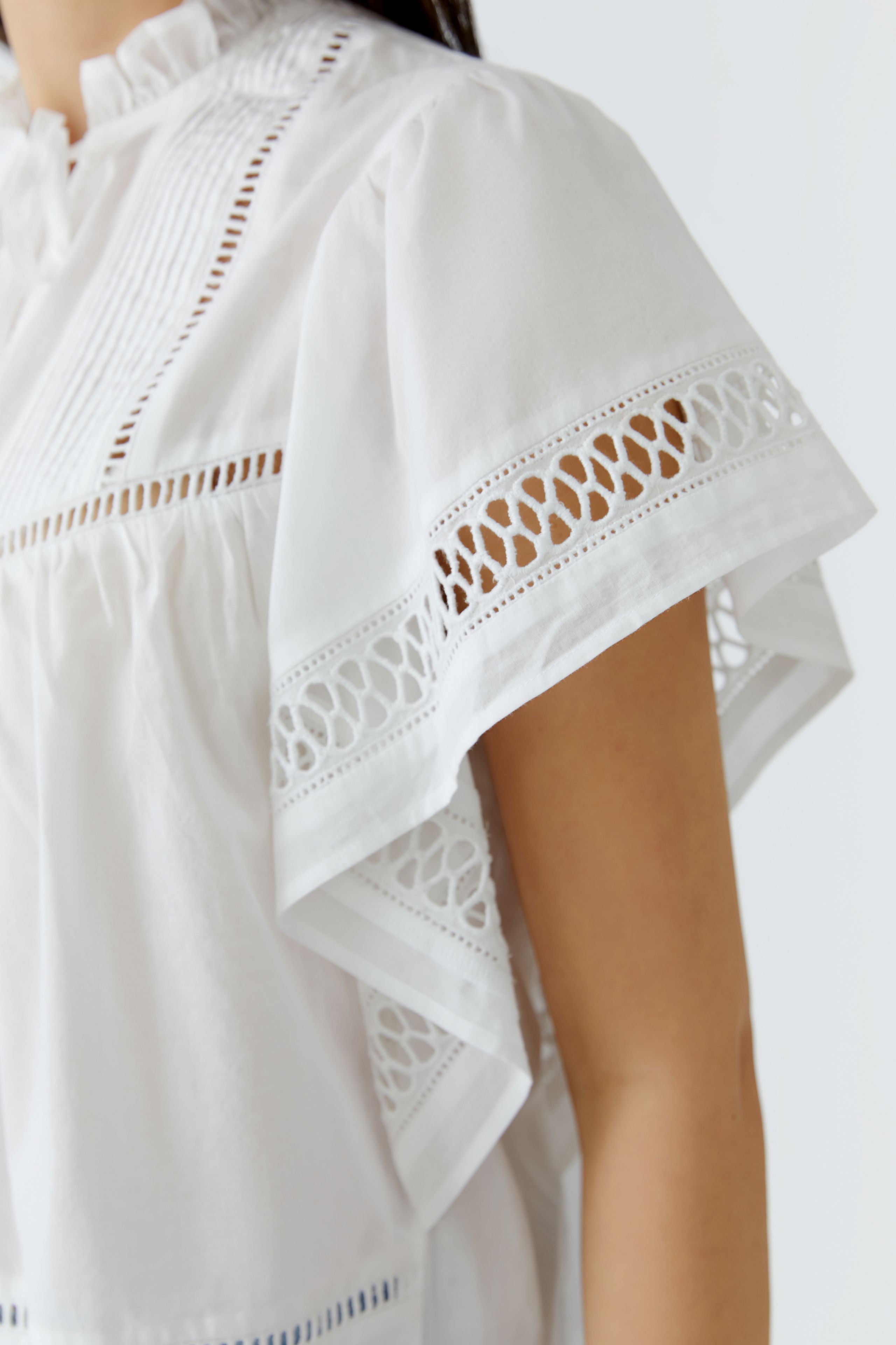 Oui Damen Blusen  Optic Whit