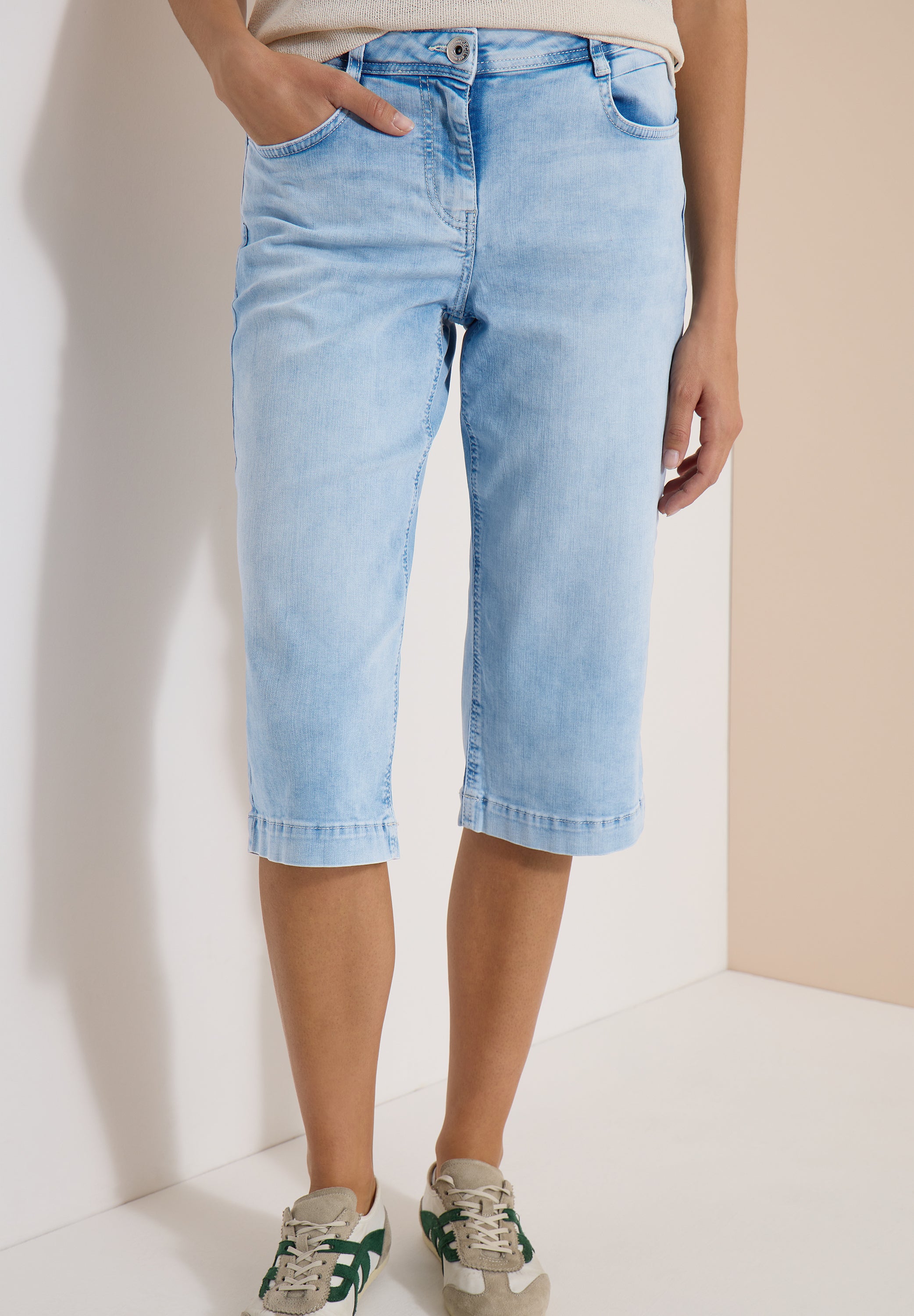 Cecil Damen Hosen Light Blu