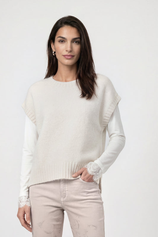 Monari Damen Pullover  Pearly