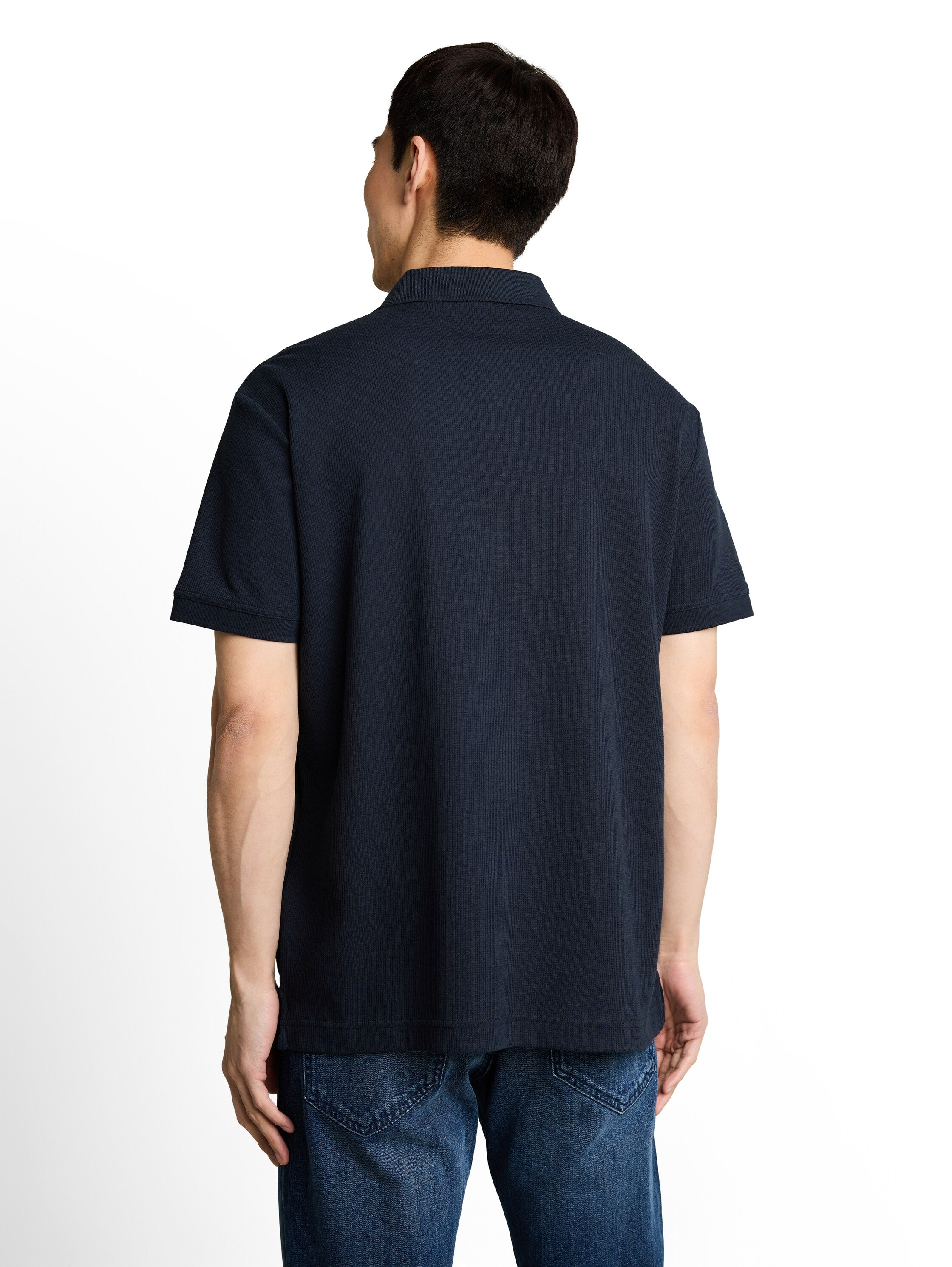 Tom Tailor Herren Polo-Shirts Sky Captain Blu