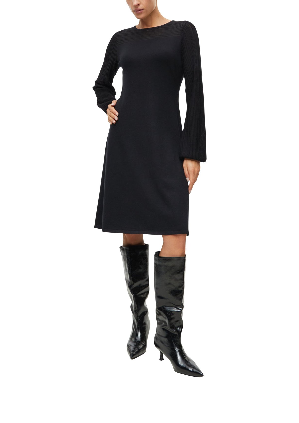 S. Oliver black Damen Kleider  Grey/Black