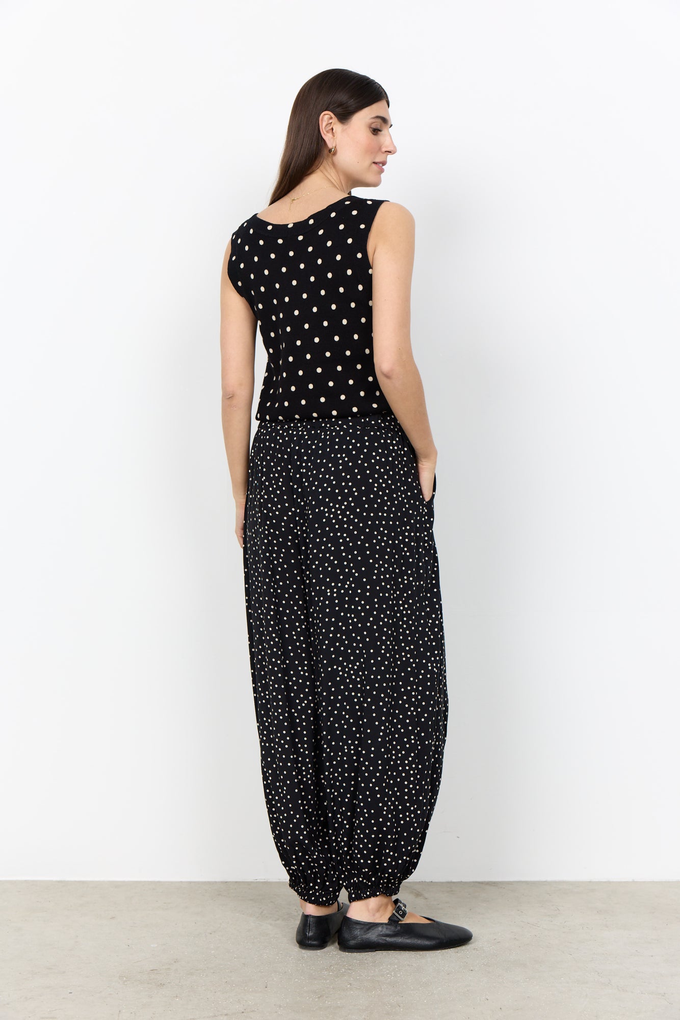 Soya Concept Damen Hosen Black Combi