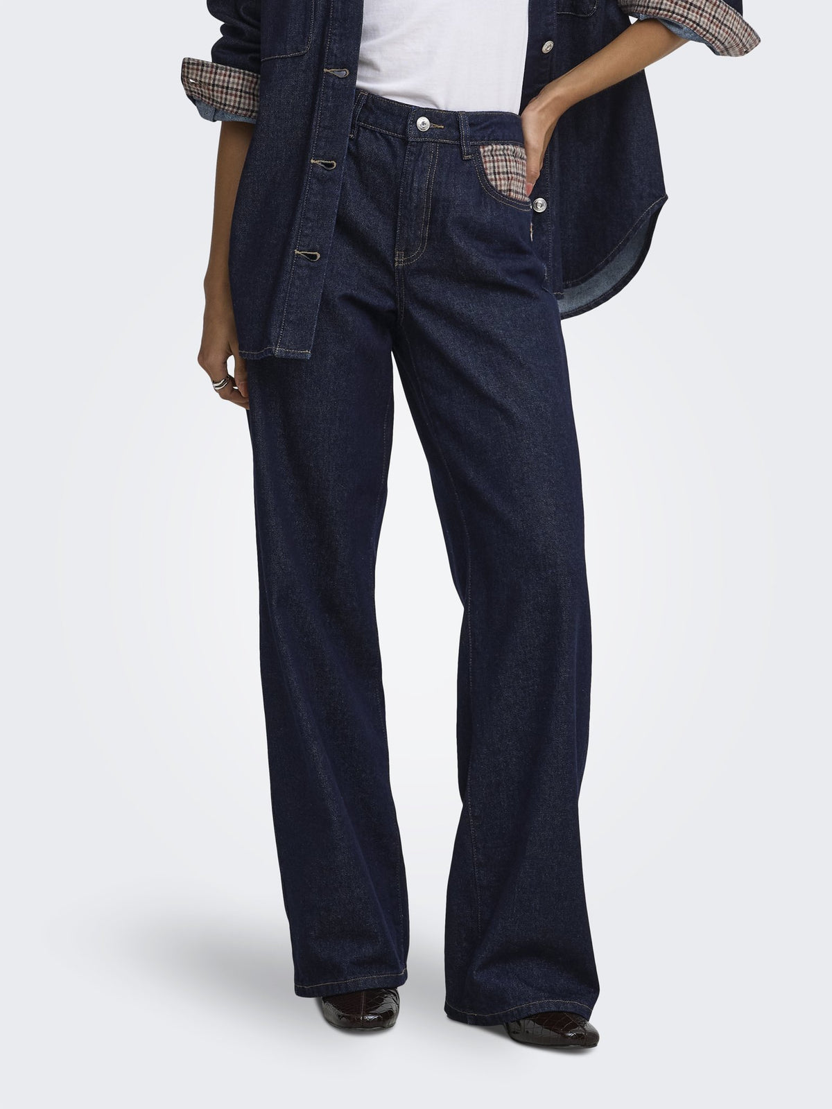 Only Damen Jeans Dark Blue Denim