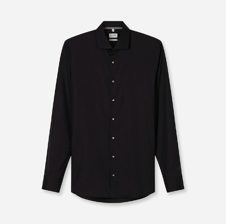 Olymp Herren Hemden lang  Schwarz