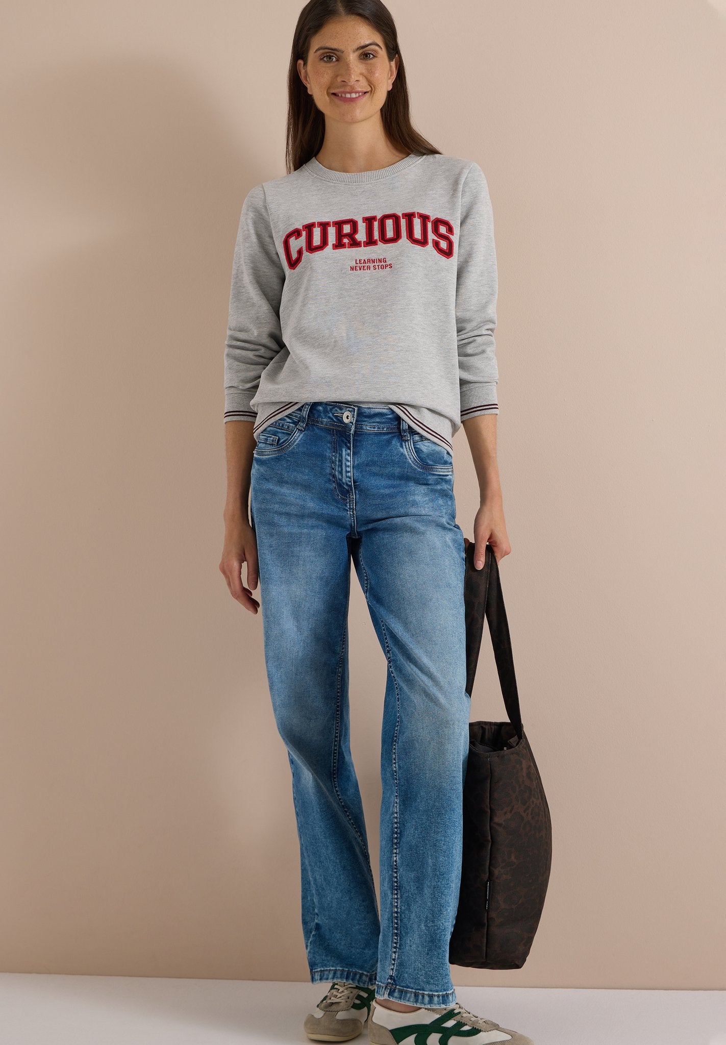 Cecil Damen Pullover Light Gre
