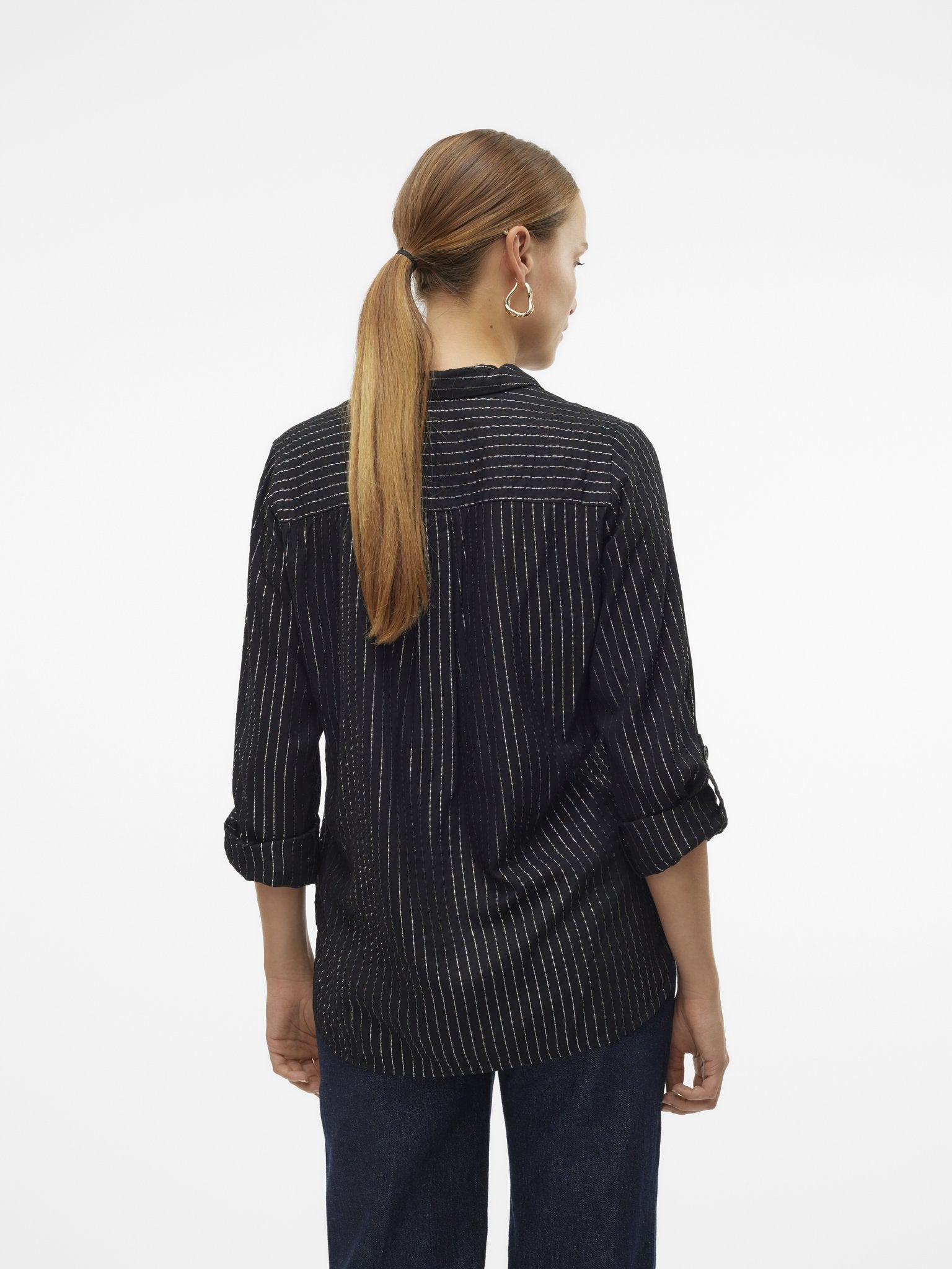 Vero Moda Damen Blusen Black/Silver Lu