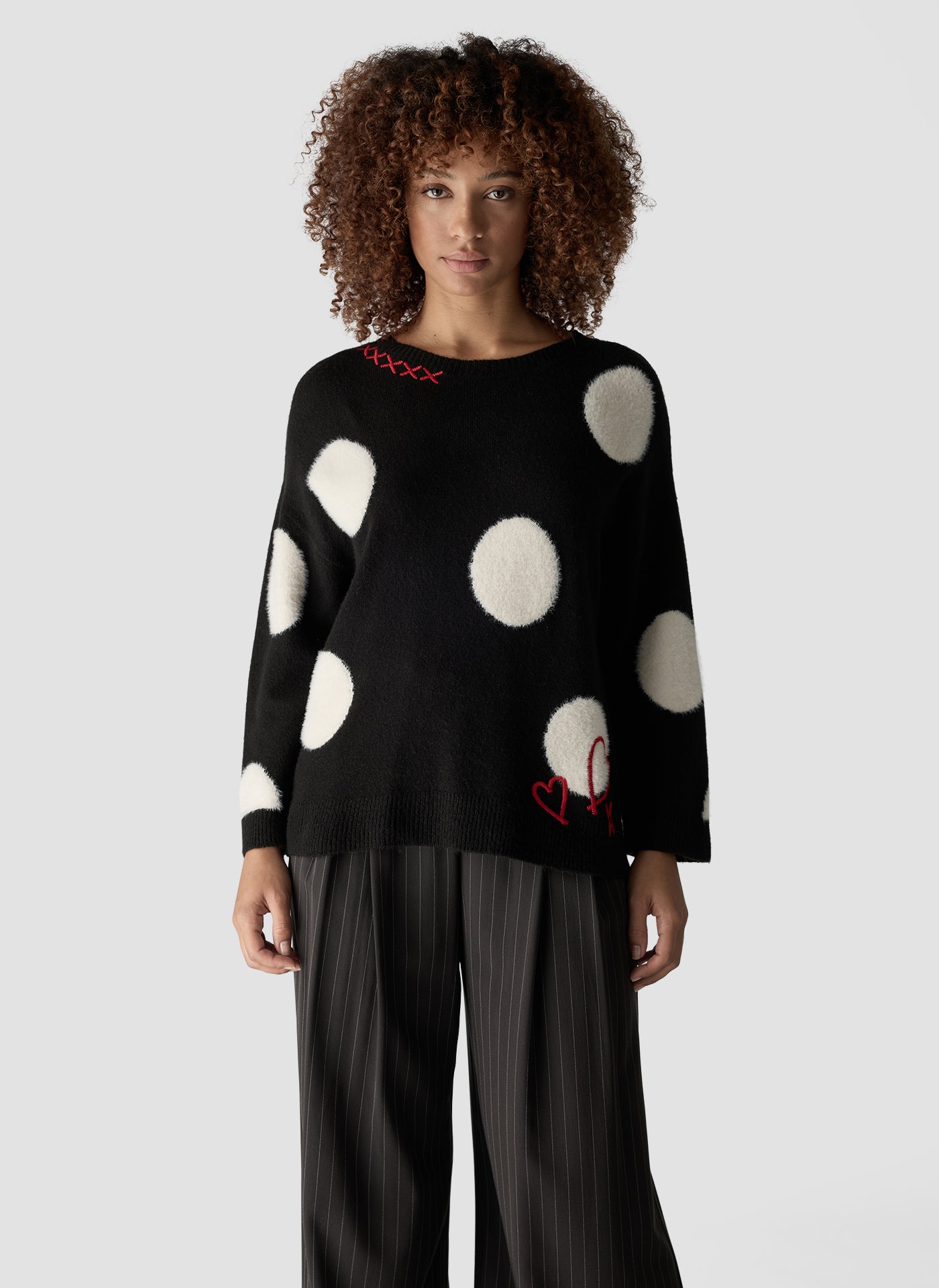 Le Comte Damen Pullover Schwarz