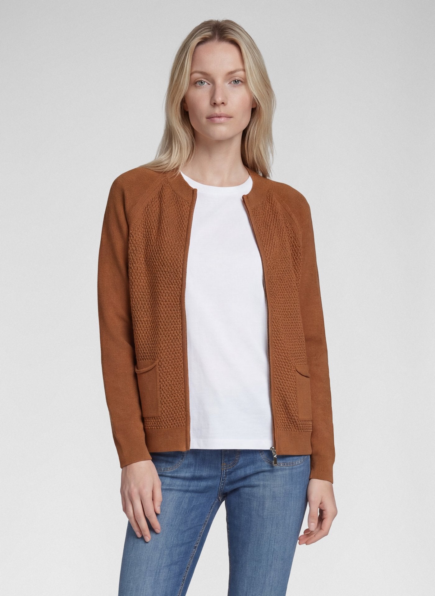 Rabe Damen Strickjacken Cognac
