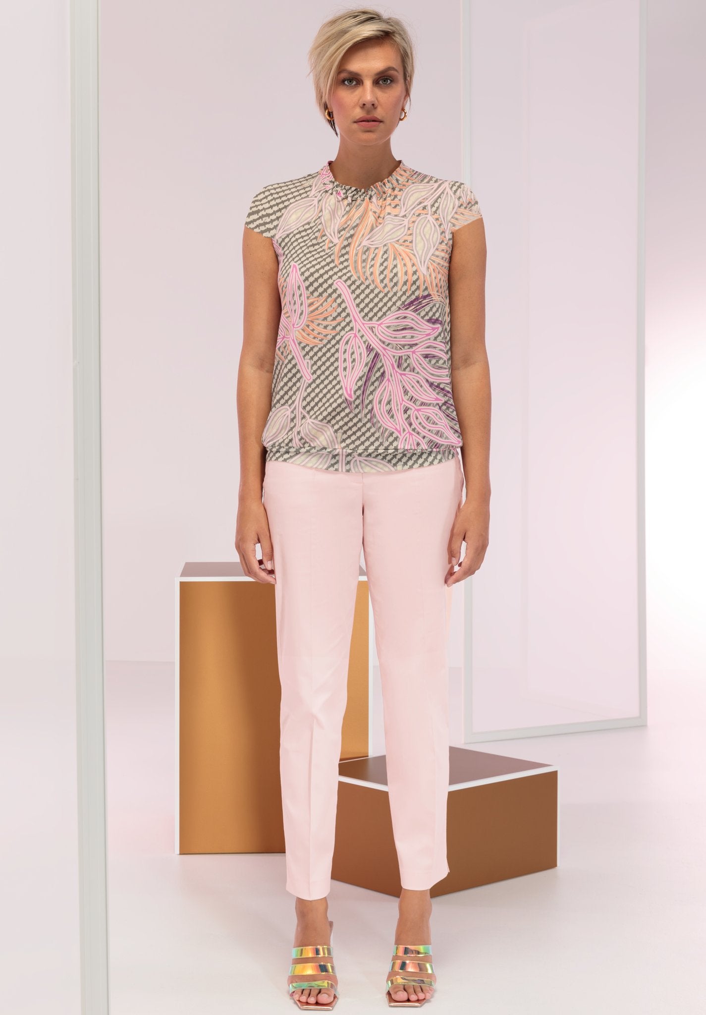 Bianca Damen Hosen Peach