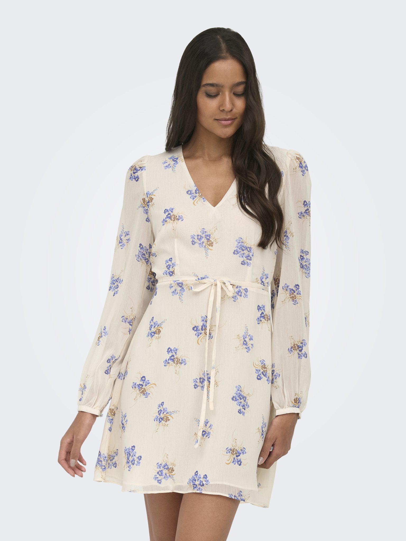 only Damen Kleider Cloud Dancer/Bl