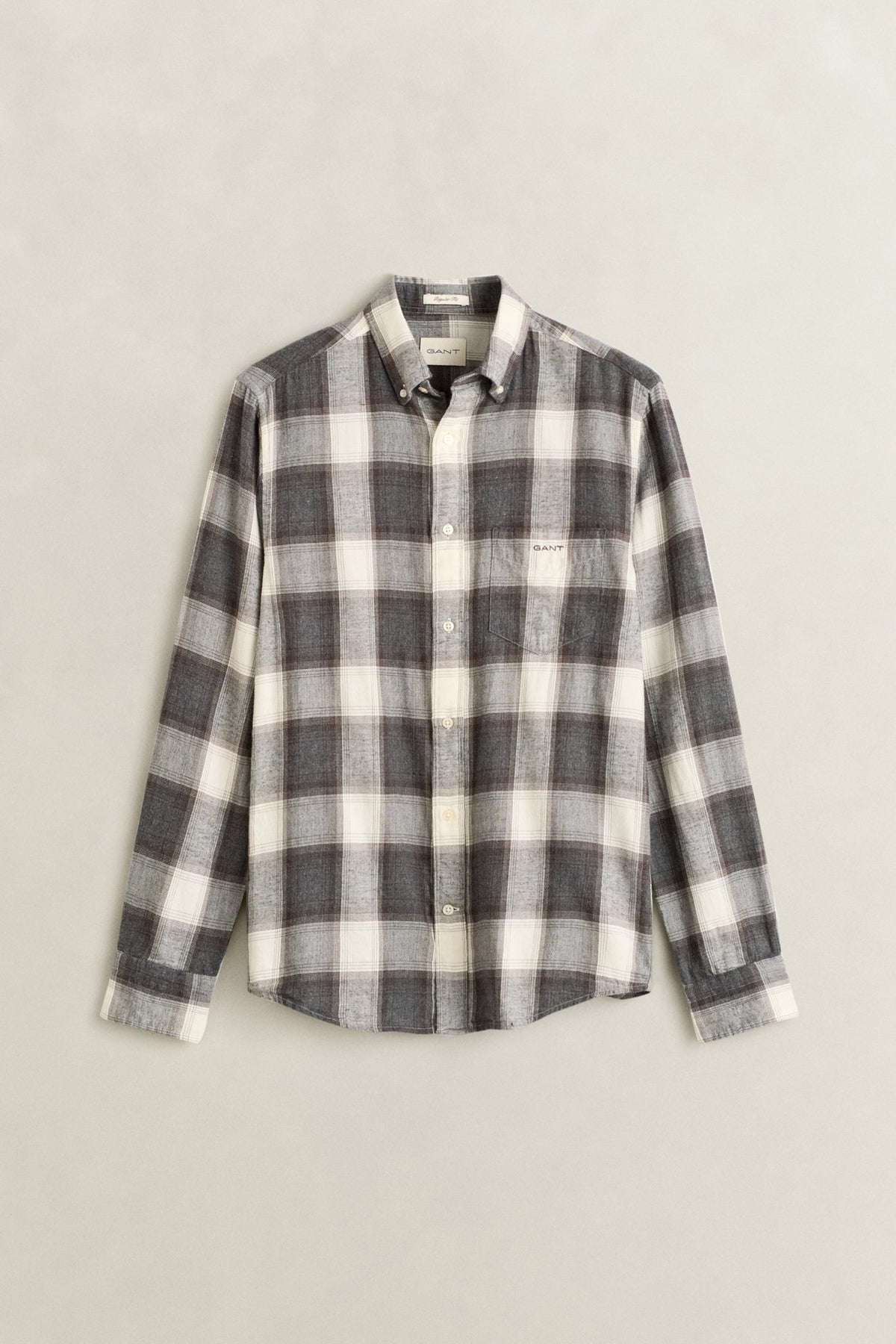 Gant Herren Hemden  Charcoal Mel
