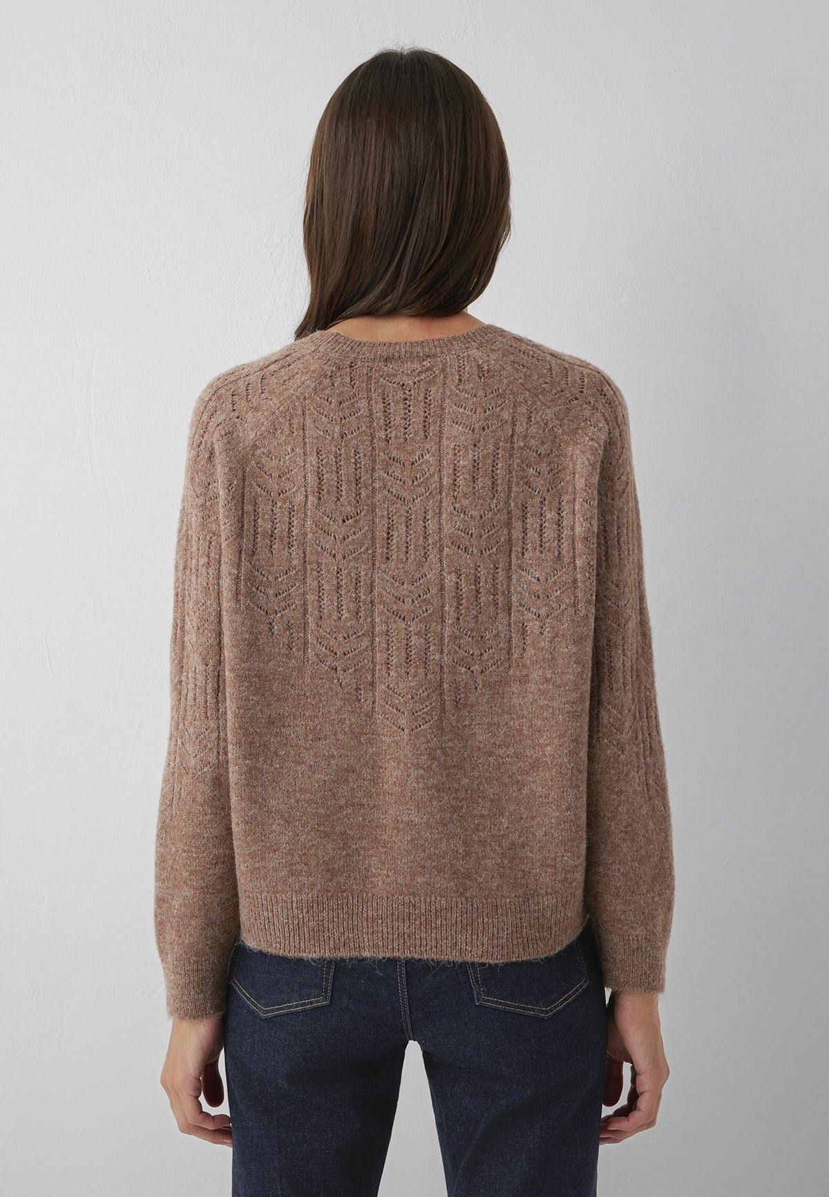 Mavi Damen Pullover Nutmeg