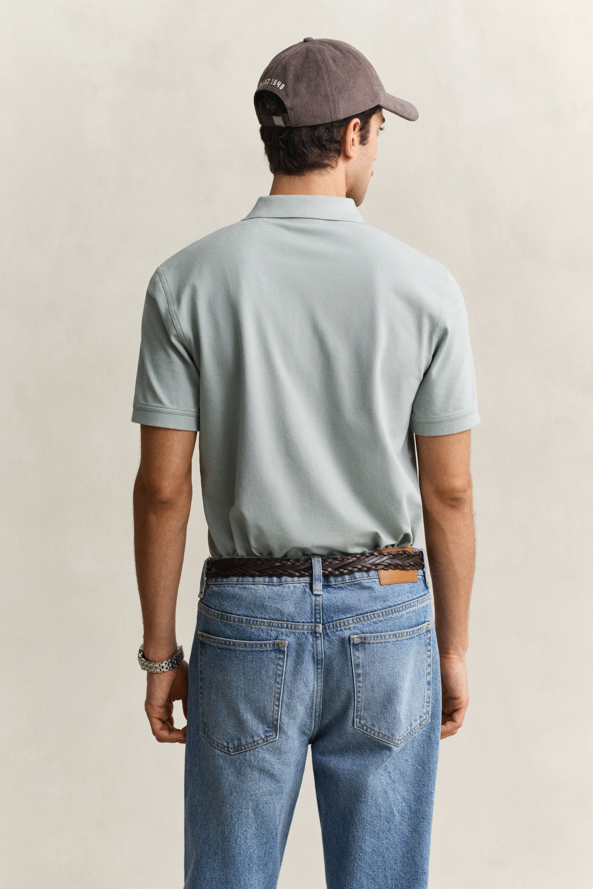Gant Herren Polo-Shirts  Ceramic Grey