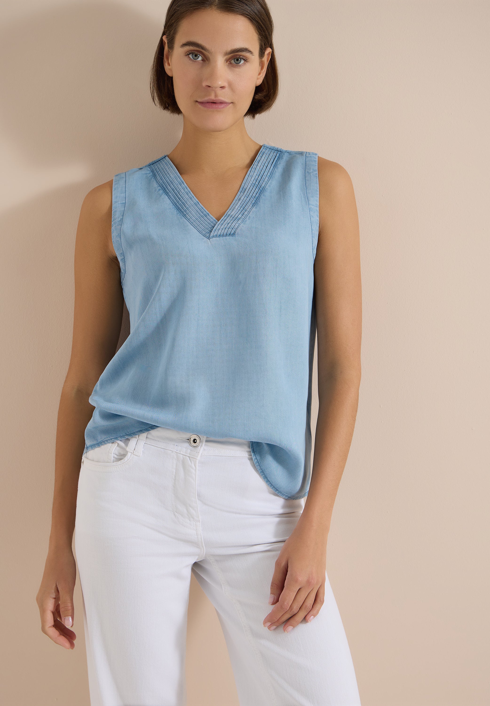 Cecil Damen Blusen  Light Blu