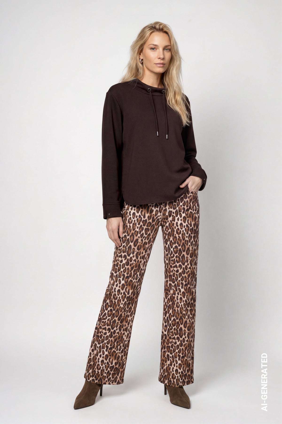 Monari Damen T-Shirts Black Coffe