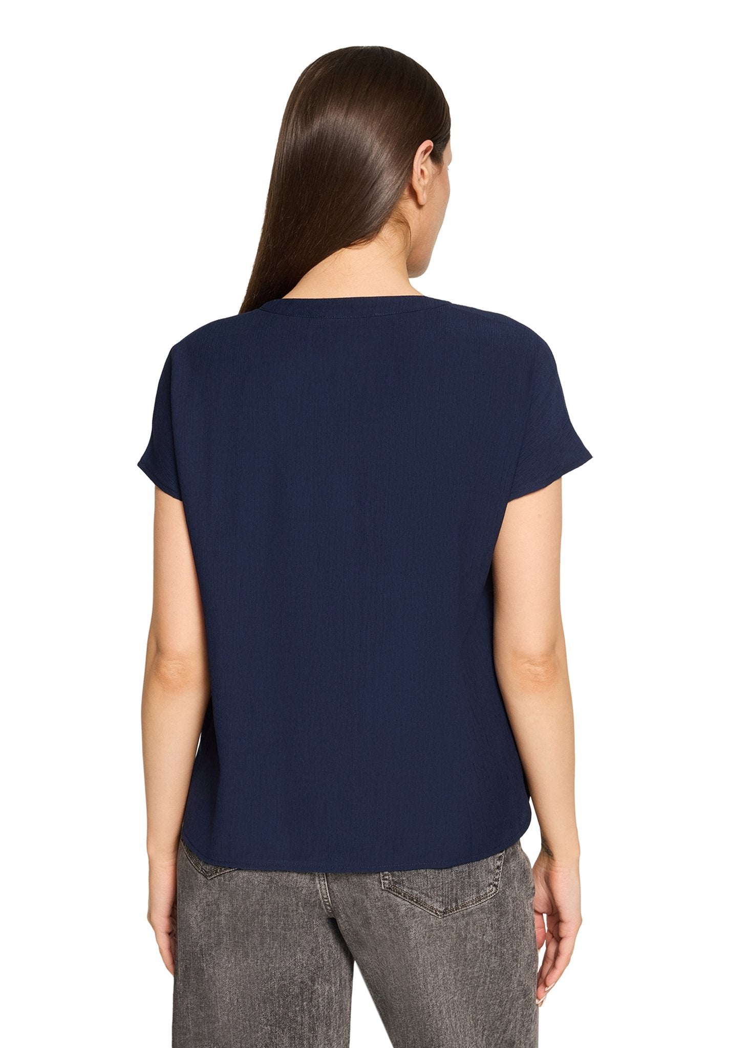 Betty & Co Damen Blusen kurz Navy Blue